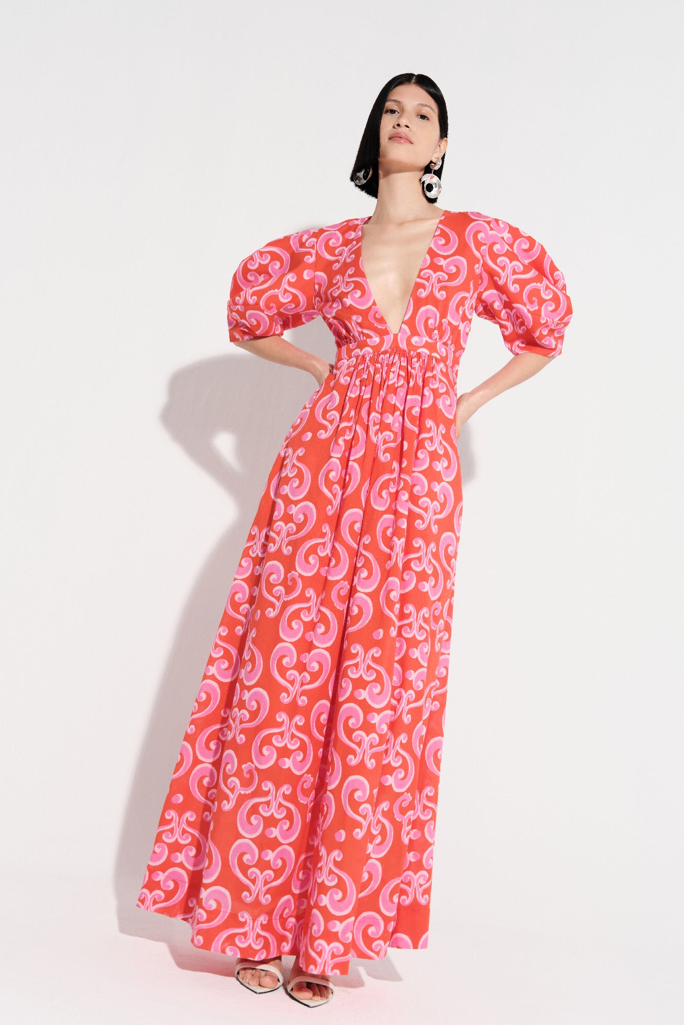 Algarrobina Dress in Castilla Print