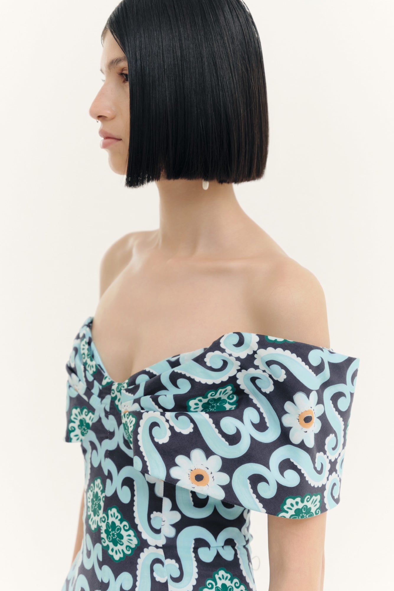 Naranjo Dress in Ikan Print