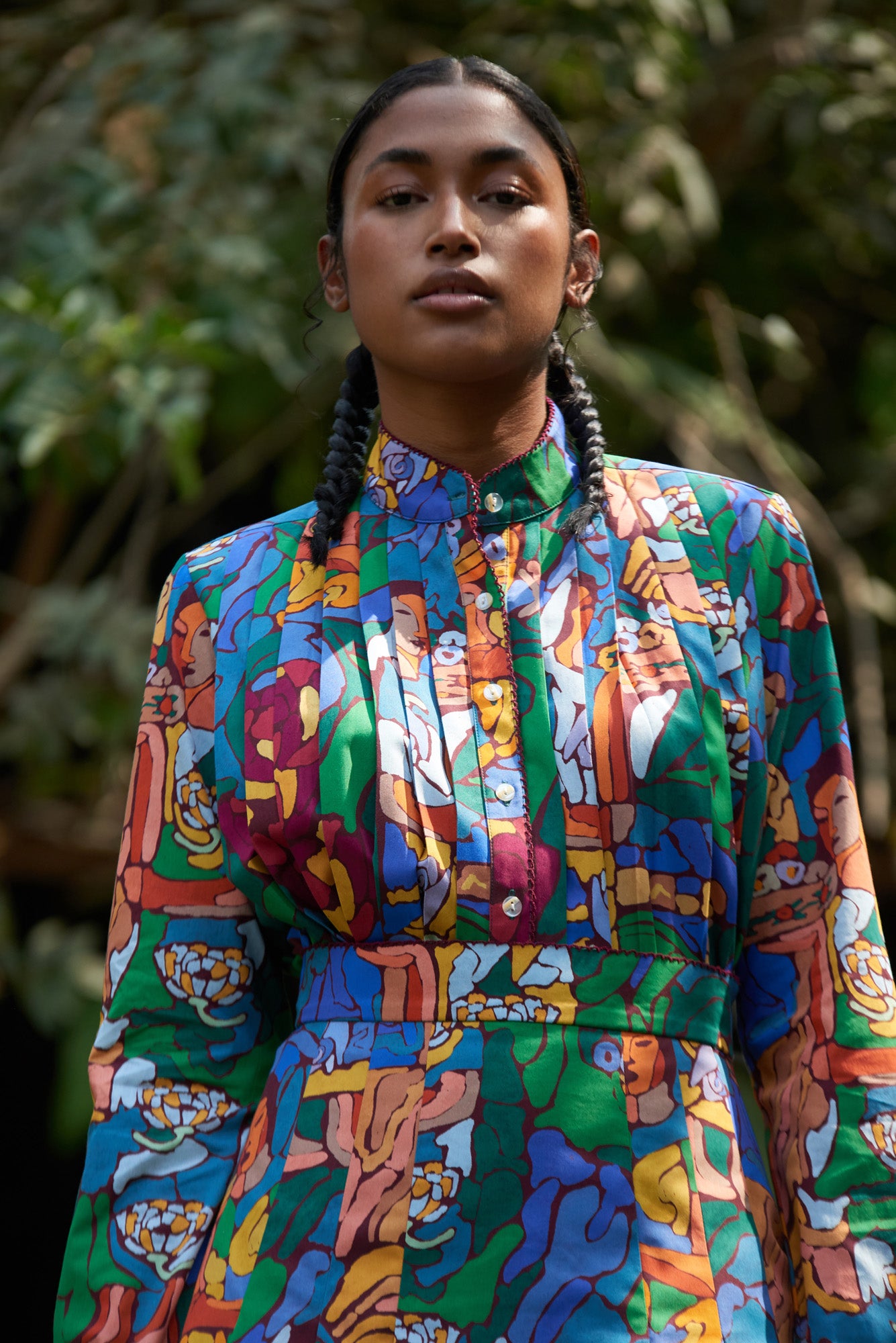 Agave Blouse in Mujeres Print