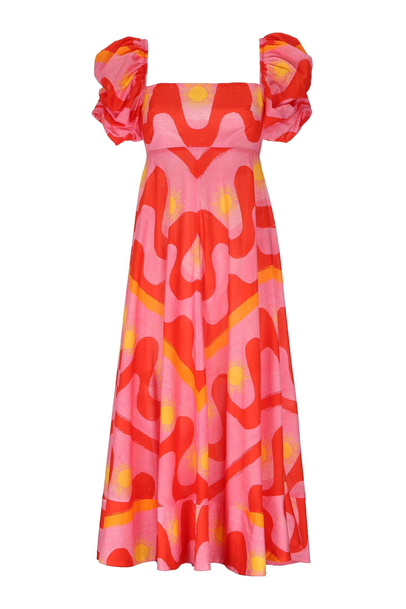 Calla Dress in Fuego Print