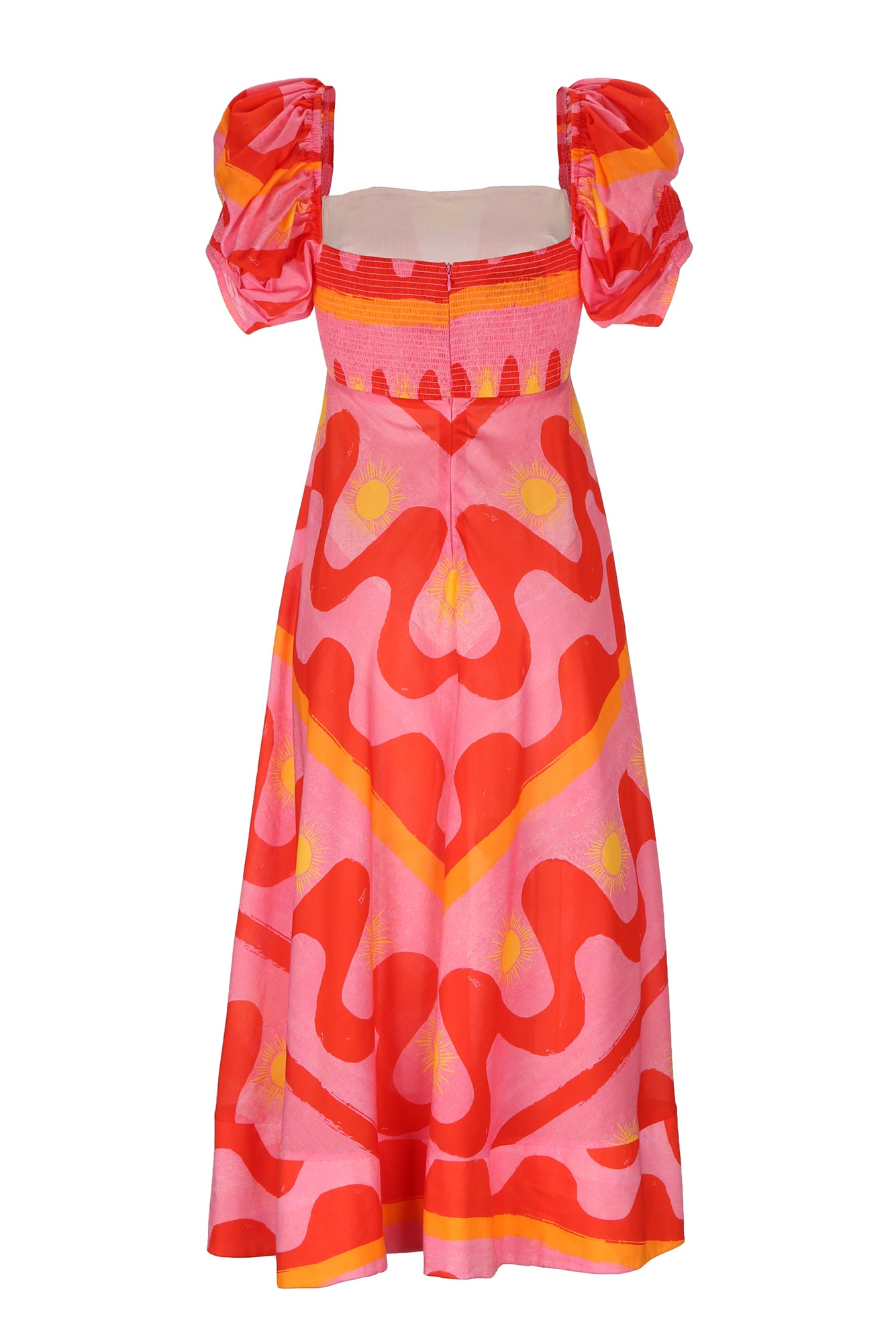 Calla Dress in Fuego Print