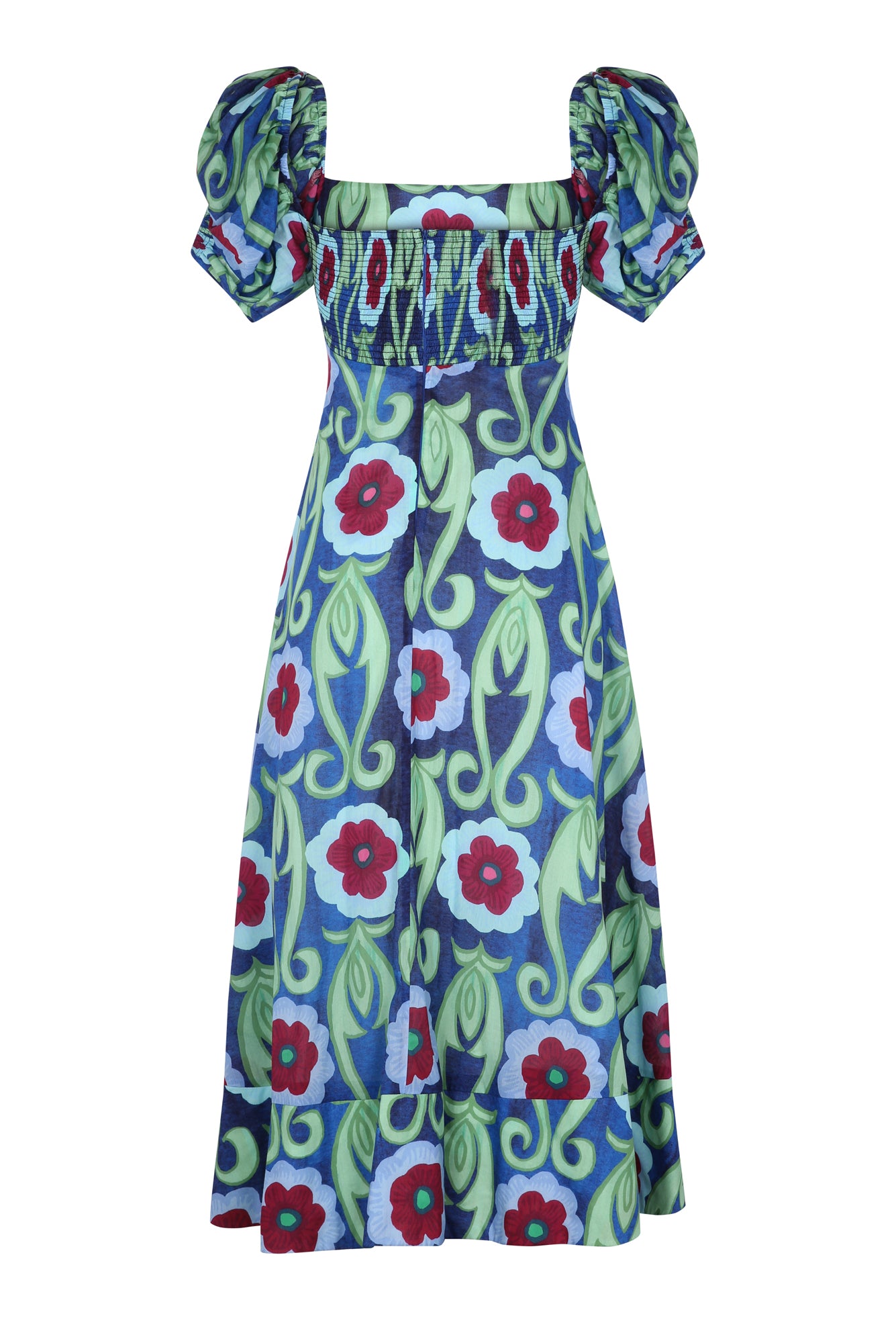 Calla Dress in Geranios Print