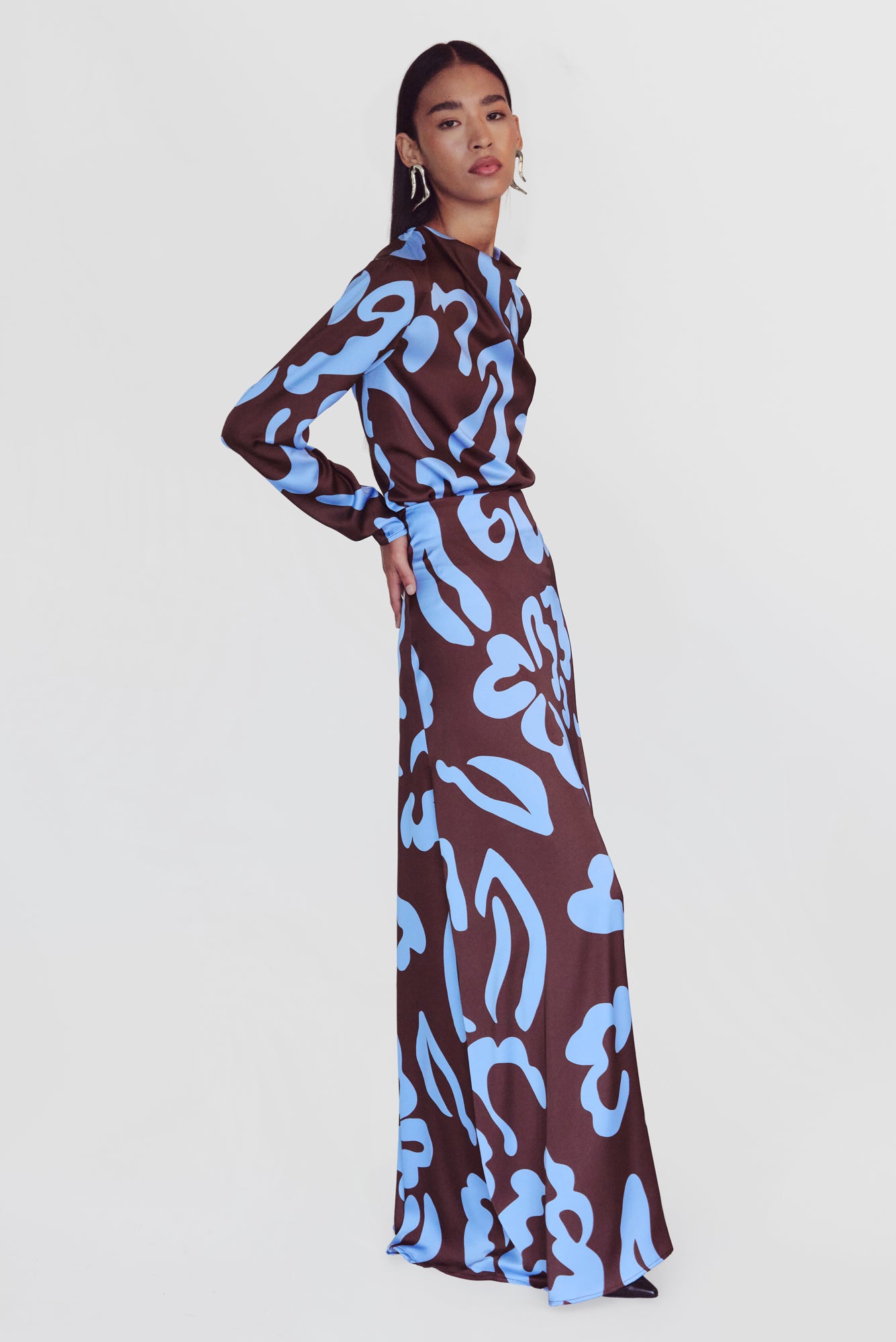 Capuli Skirt in Nory Moca Print