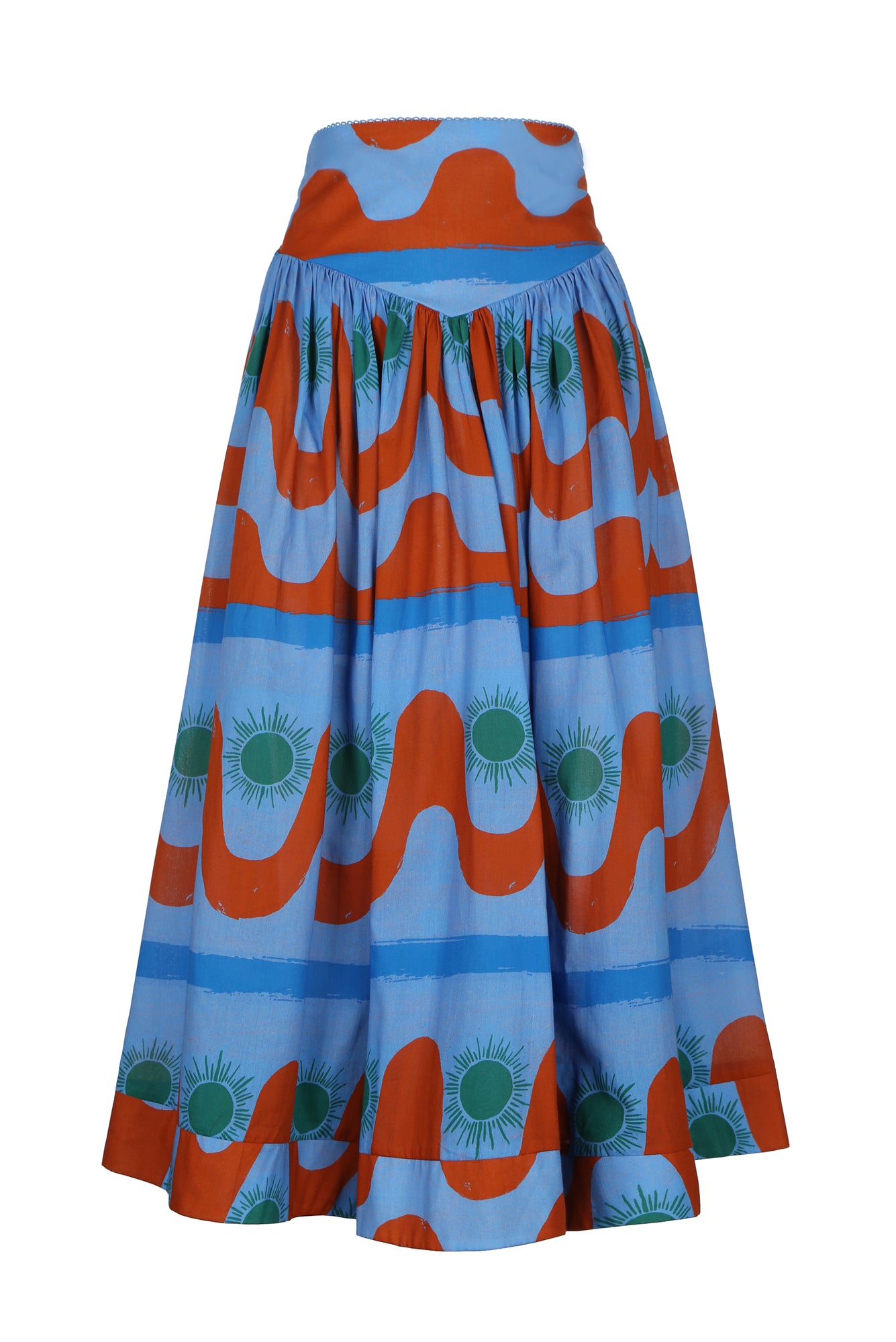 Catrina Skirt in Agua Print