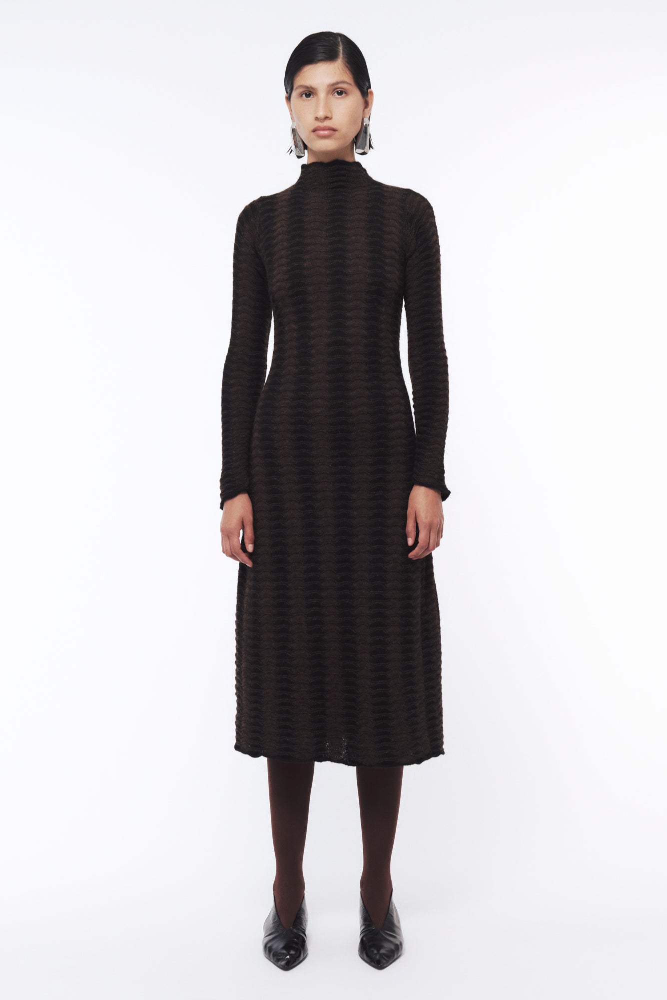 Dulce Dress in Chocolate / Black