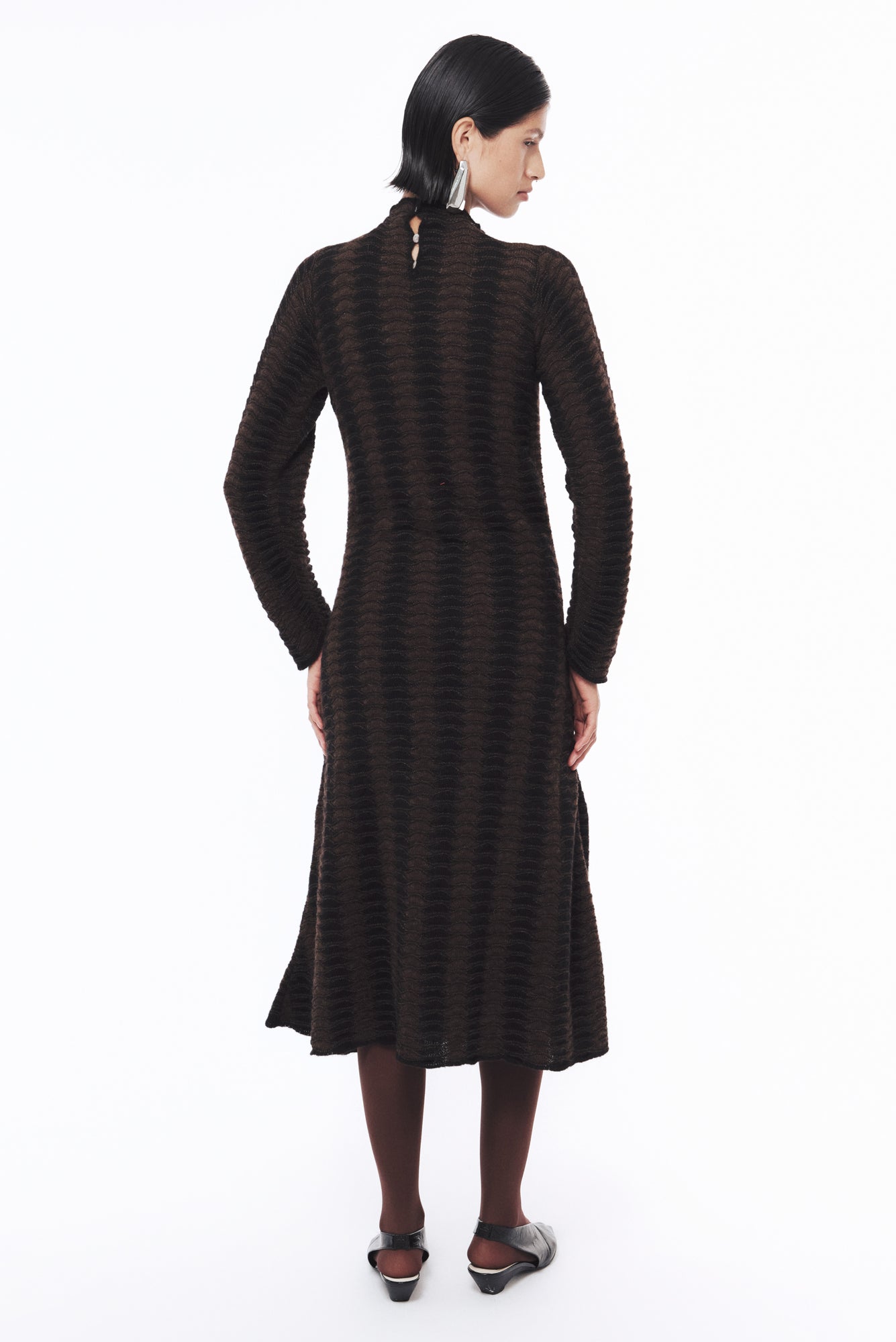 Dulce Dress in Chocolate / Black