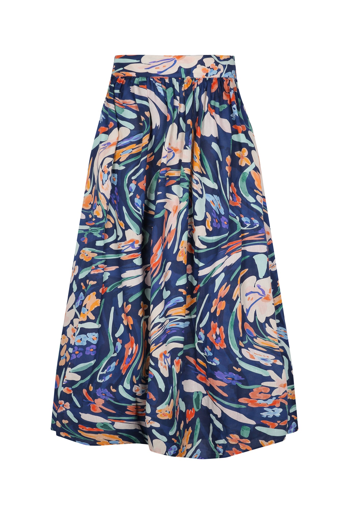 Encantada Skirt in Jaleo Azul Print