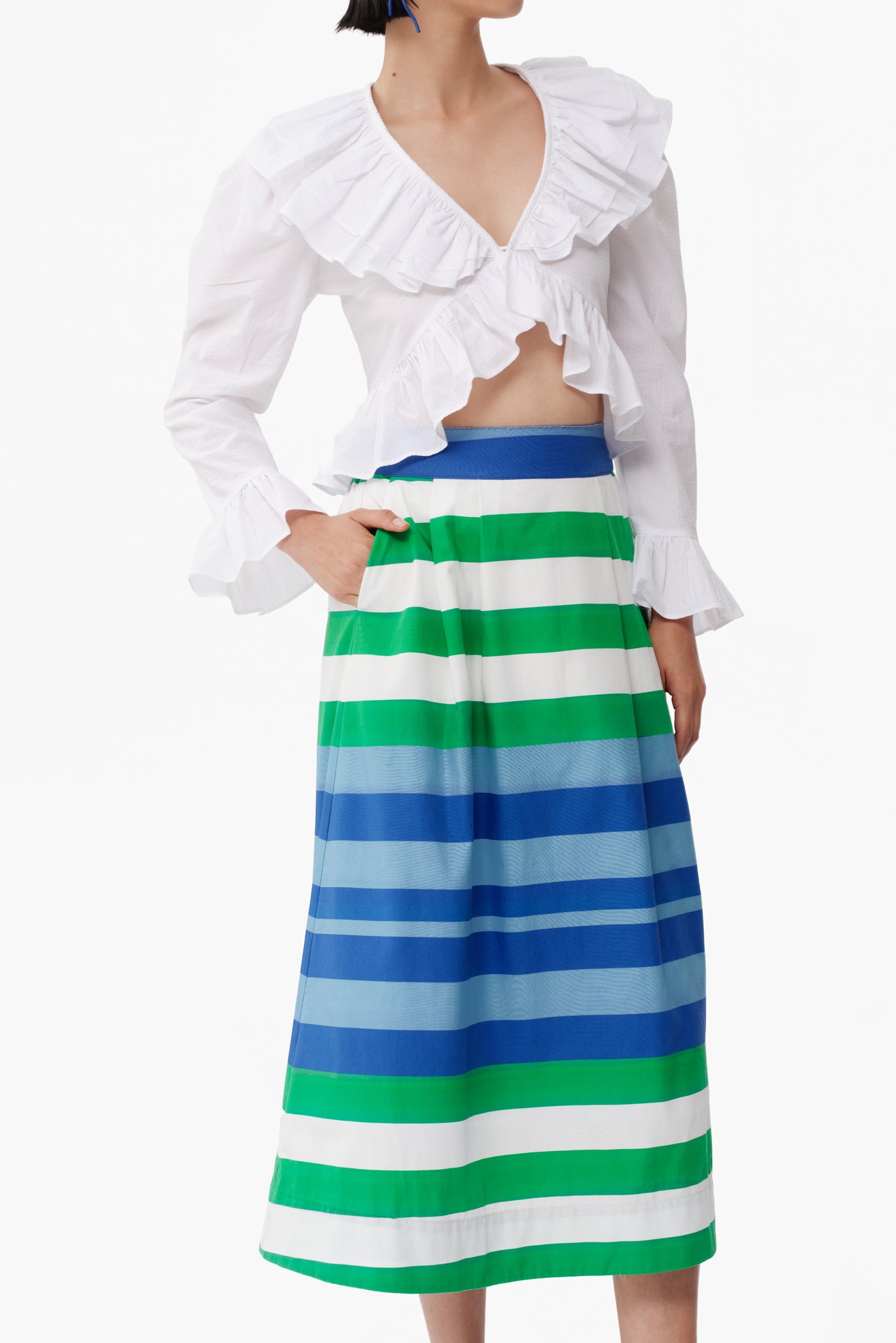 Flecos Skirt in Costa Verde Print