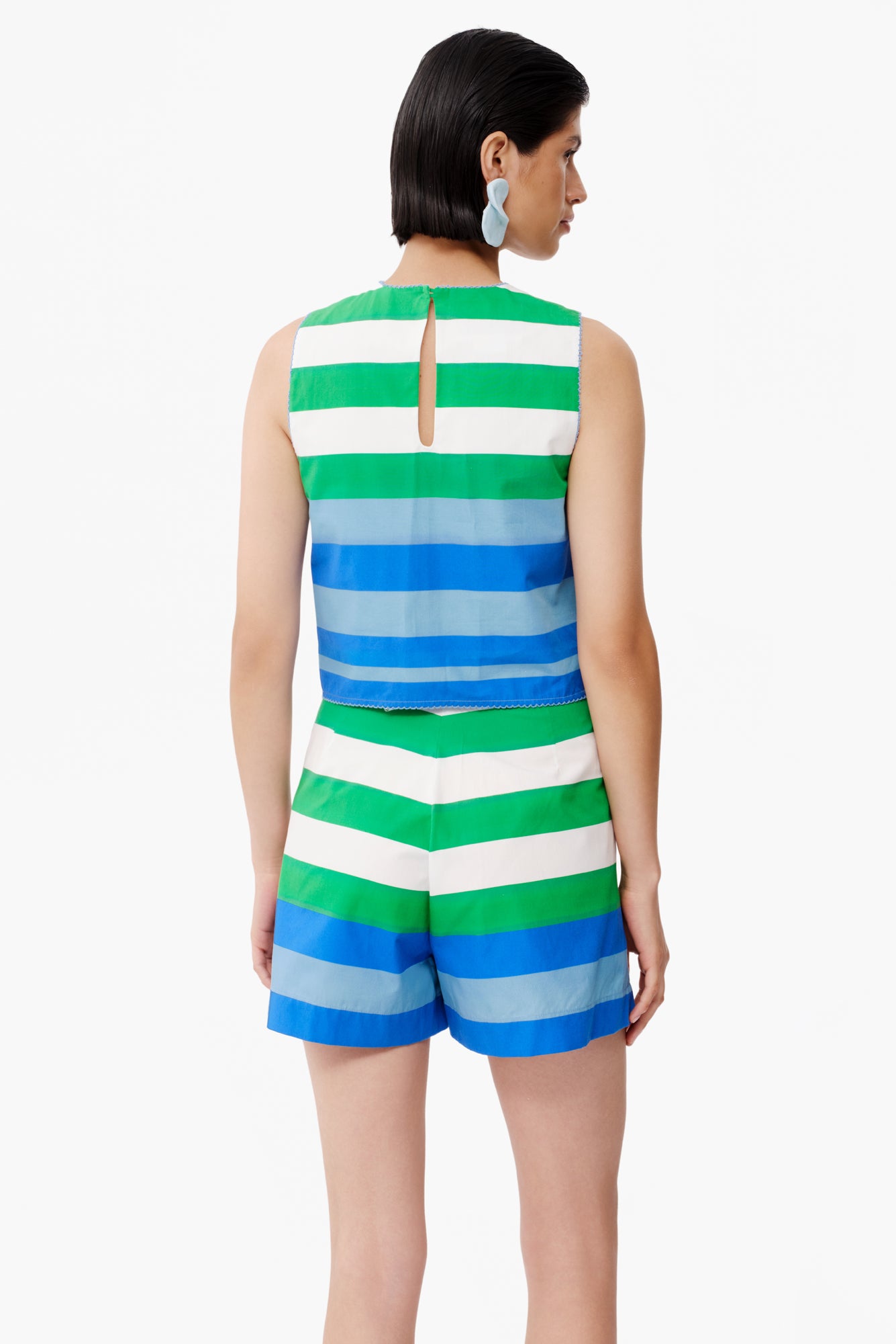 Pasca Top in Costa Verde Print