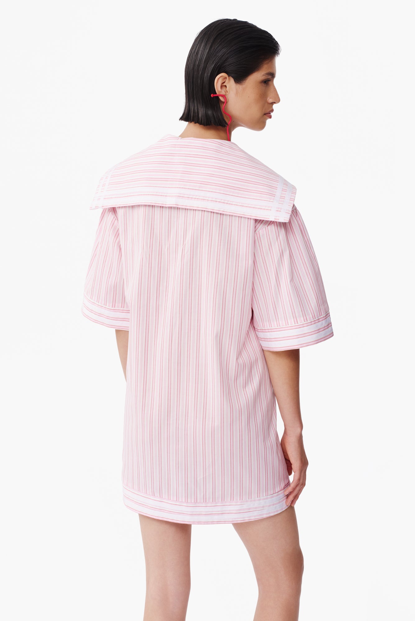 Bahia Dress in Lineas Rojas Print