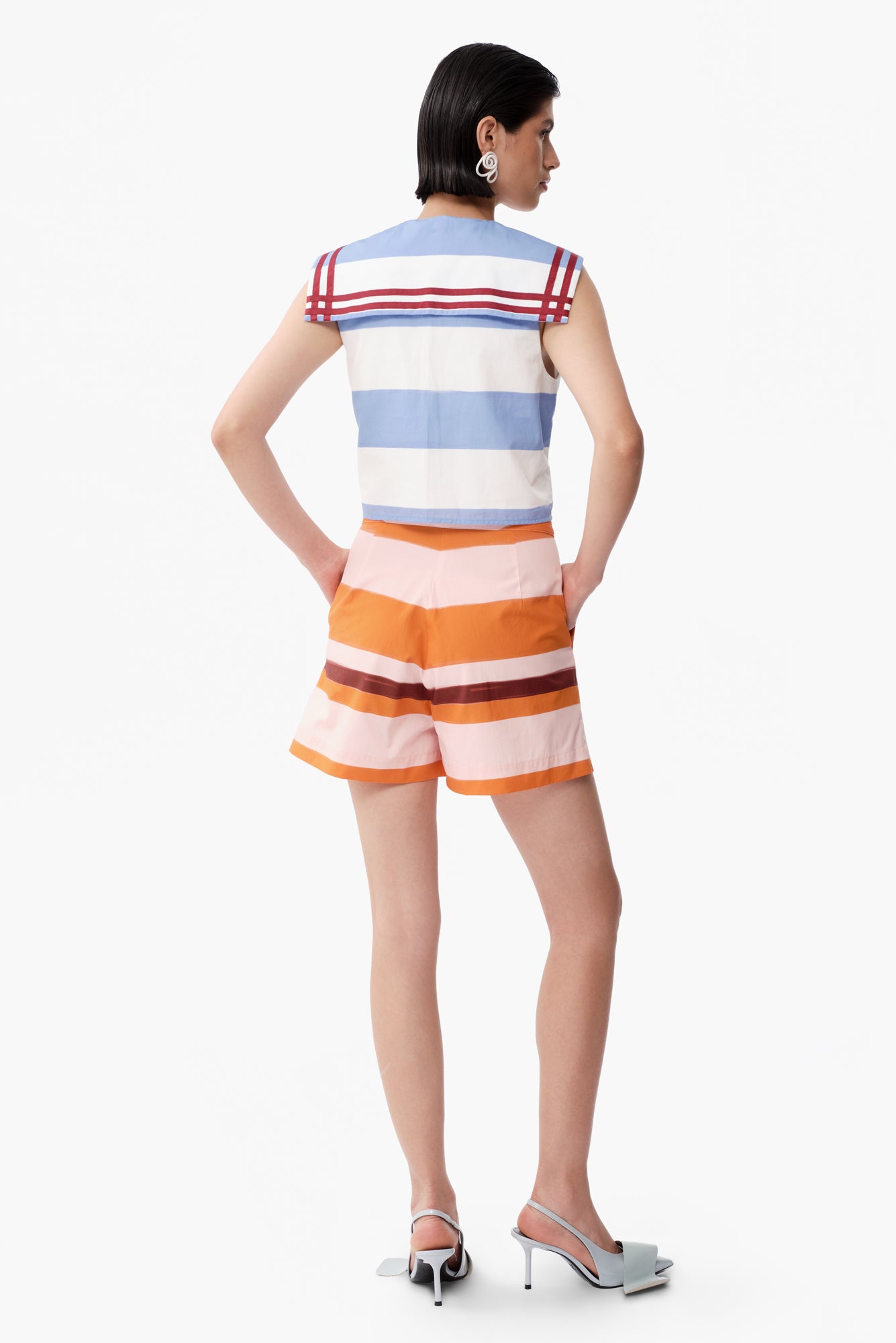 Kai Top in Costa Azul Print