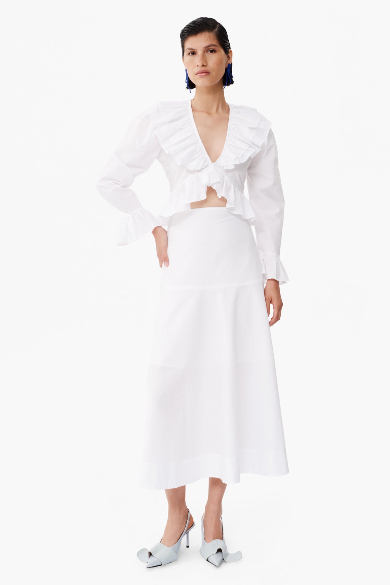 Calma Blouse in White