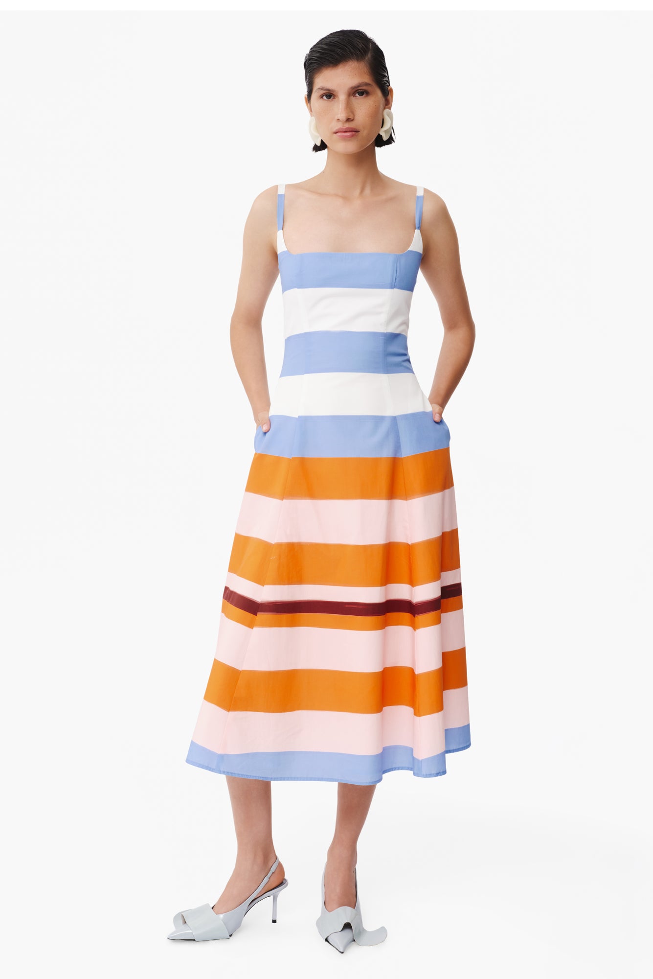 Micaela Dress in Costa Azul Print