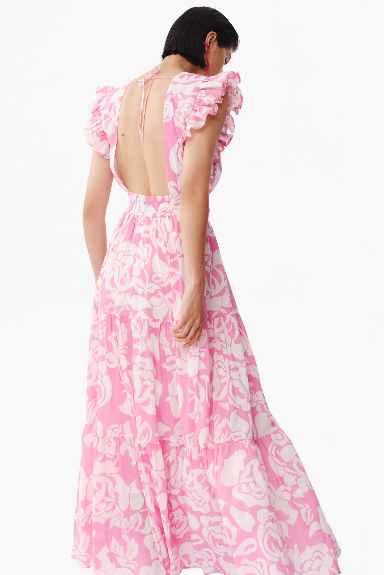 Coralina Dress in Flora Pink Print
