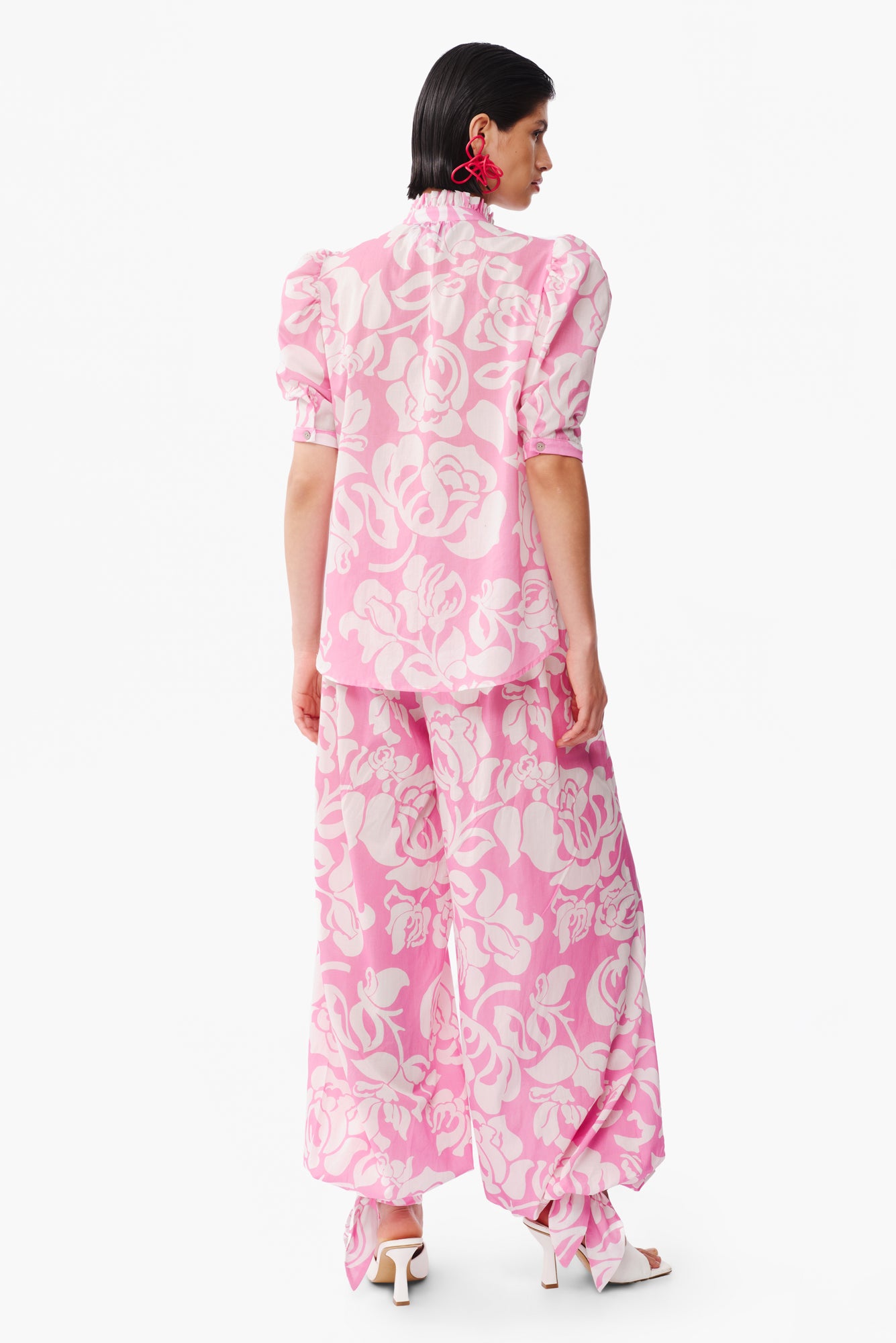 Tapir Blouse in Flora Pink Print