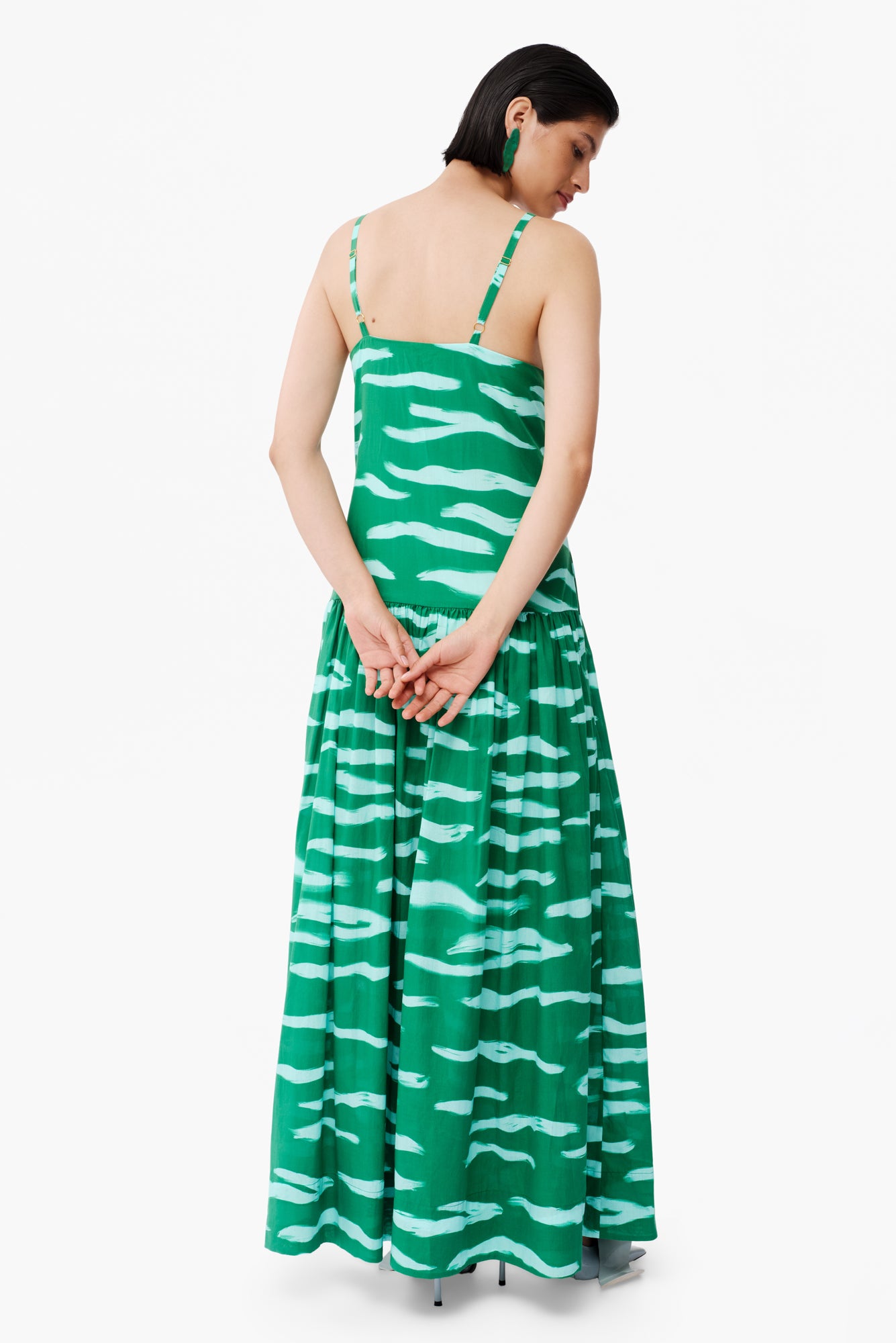 Paca Dress in Litoral Verde Print