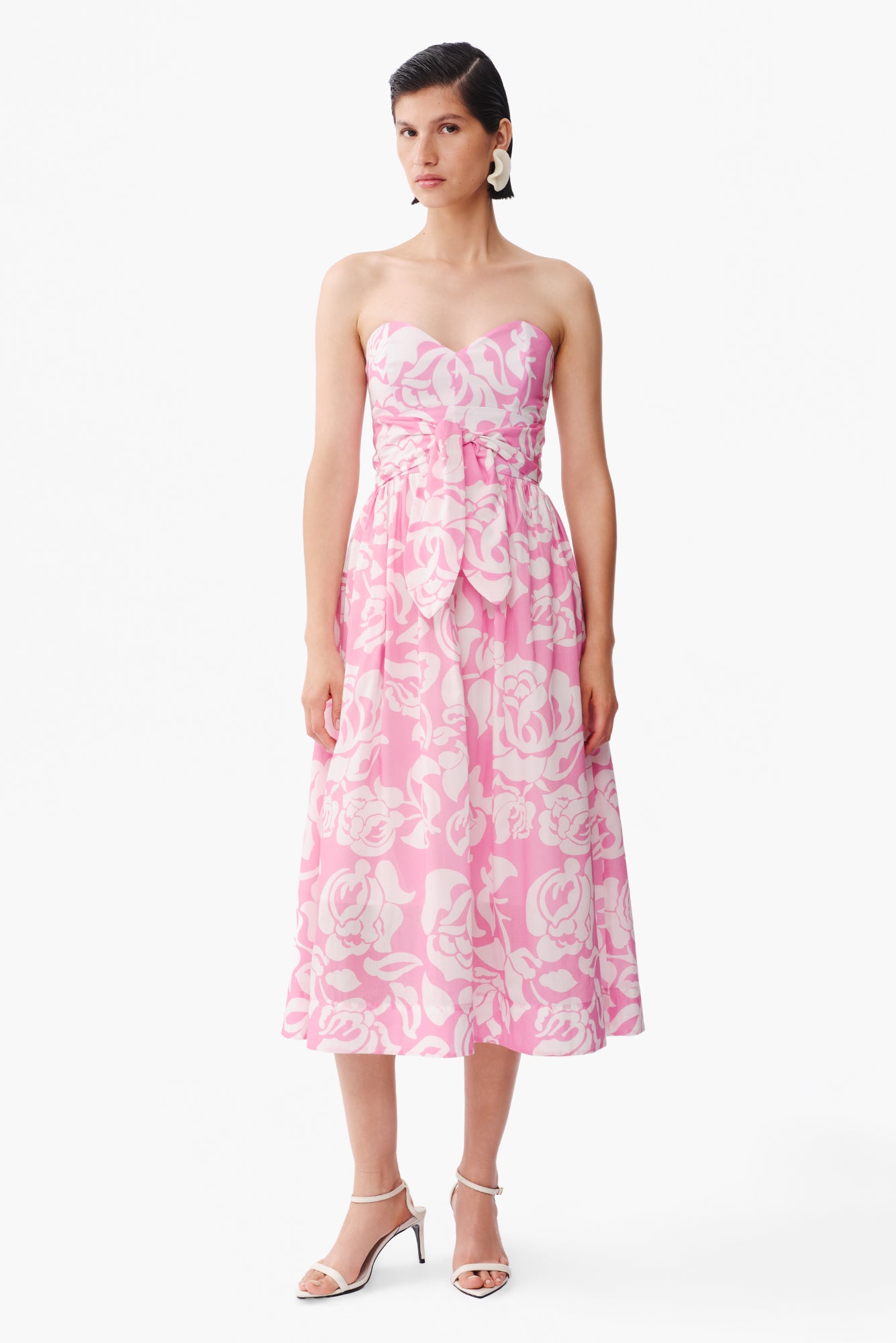 Dalila Dress in Flora Pink Print