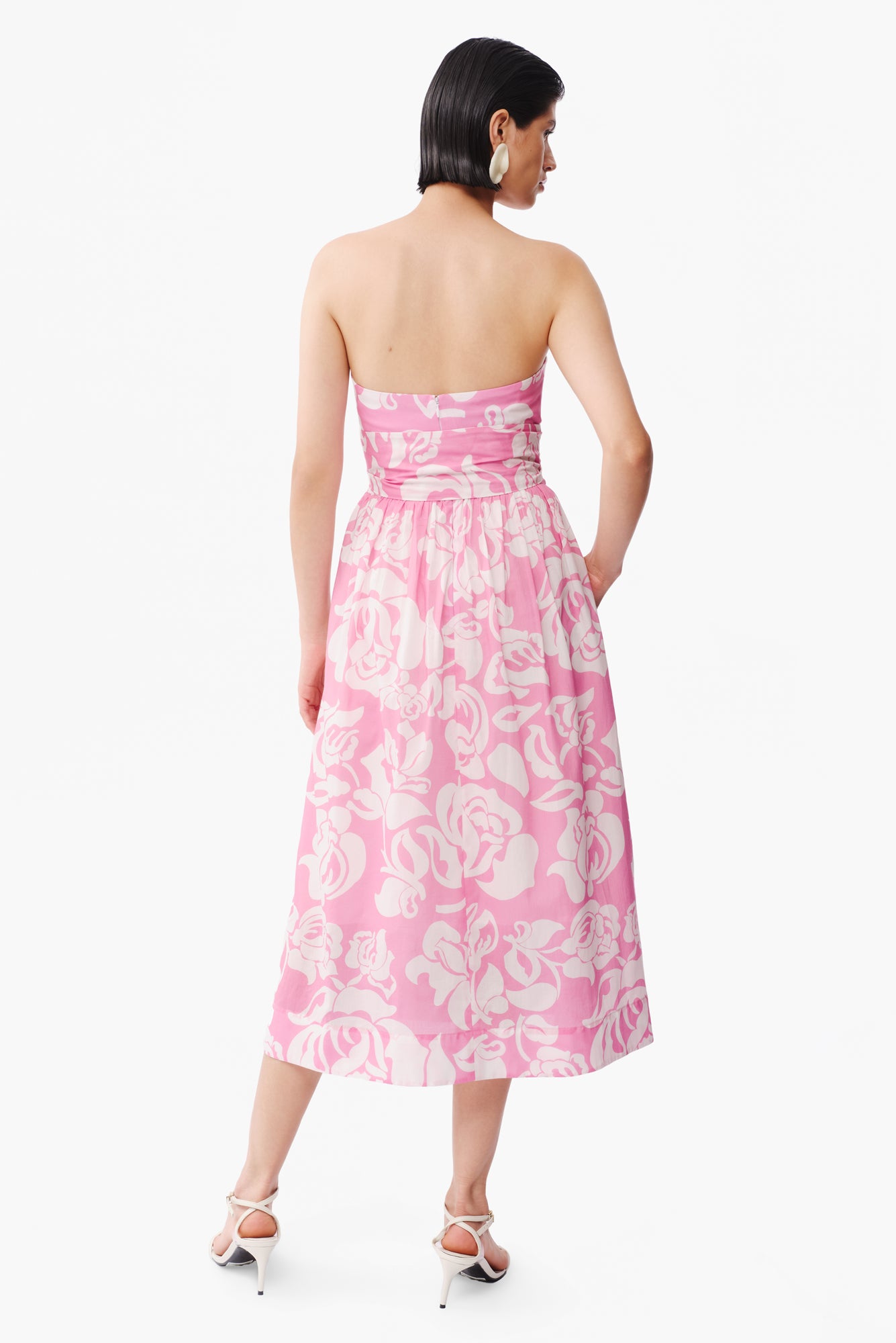 Dalila Dress in Flora Pink Print