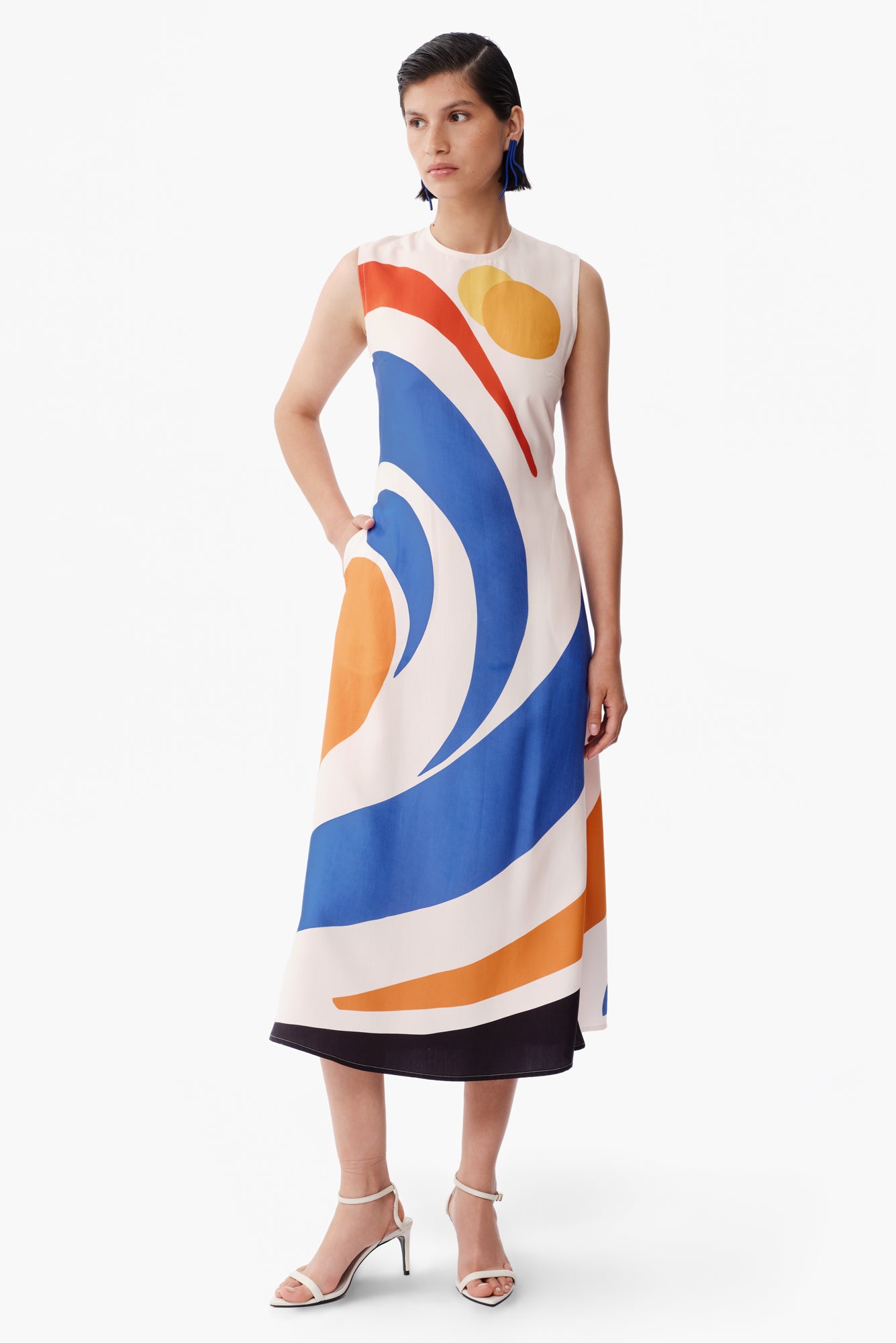 Quena Dress in Olas Print