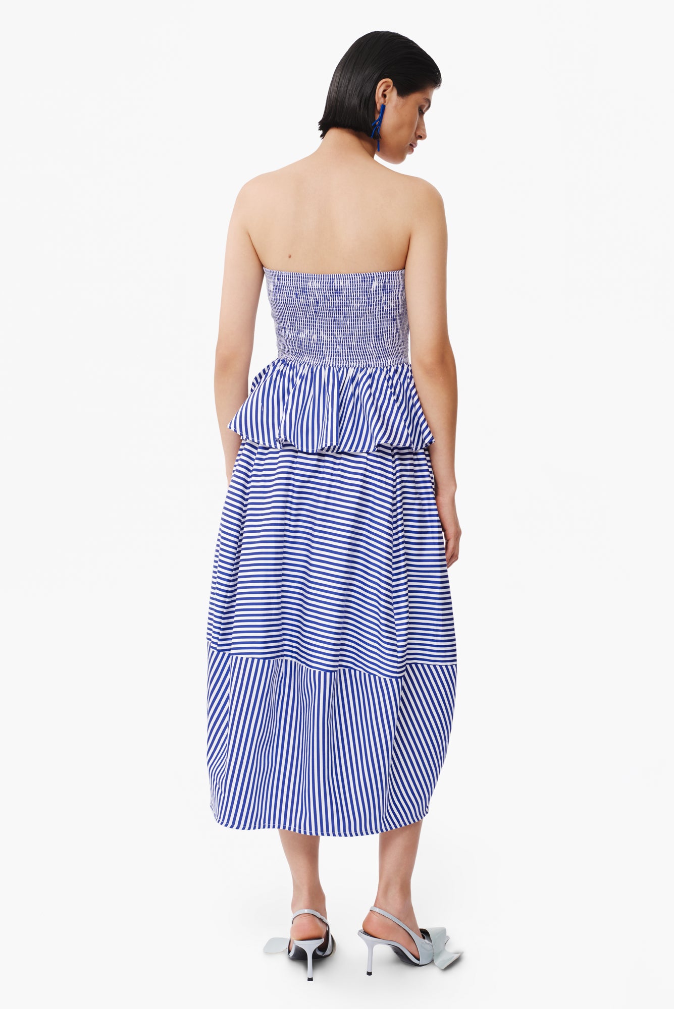 Pamela Skirt in Lineas Azules Print