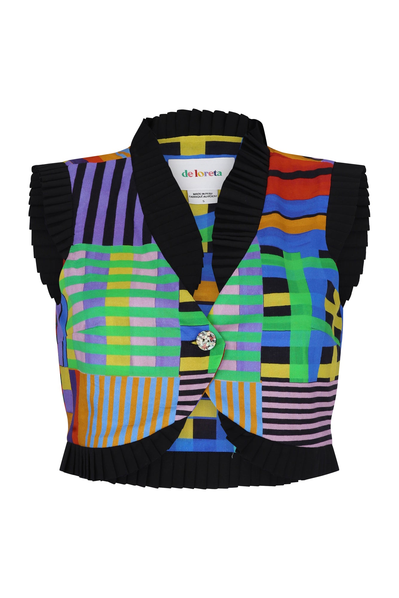 Toyo Vest in Malla Print