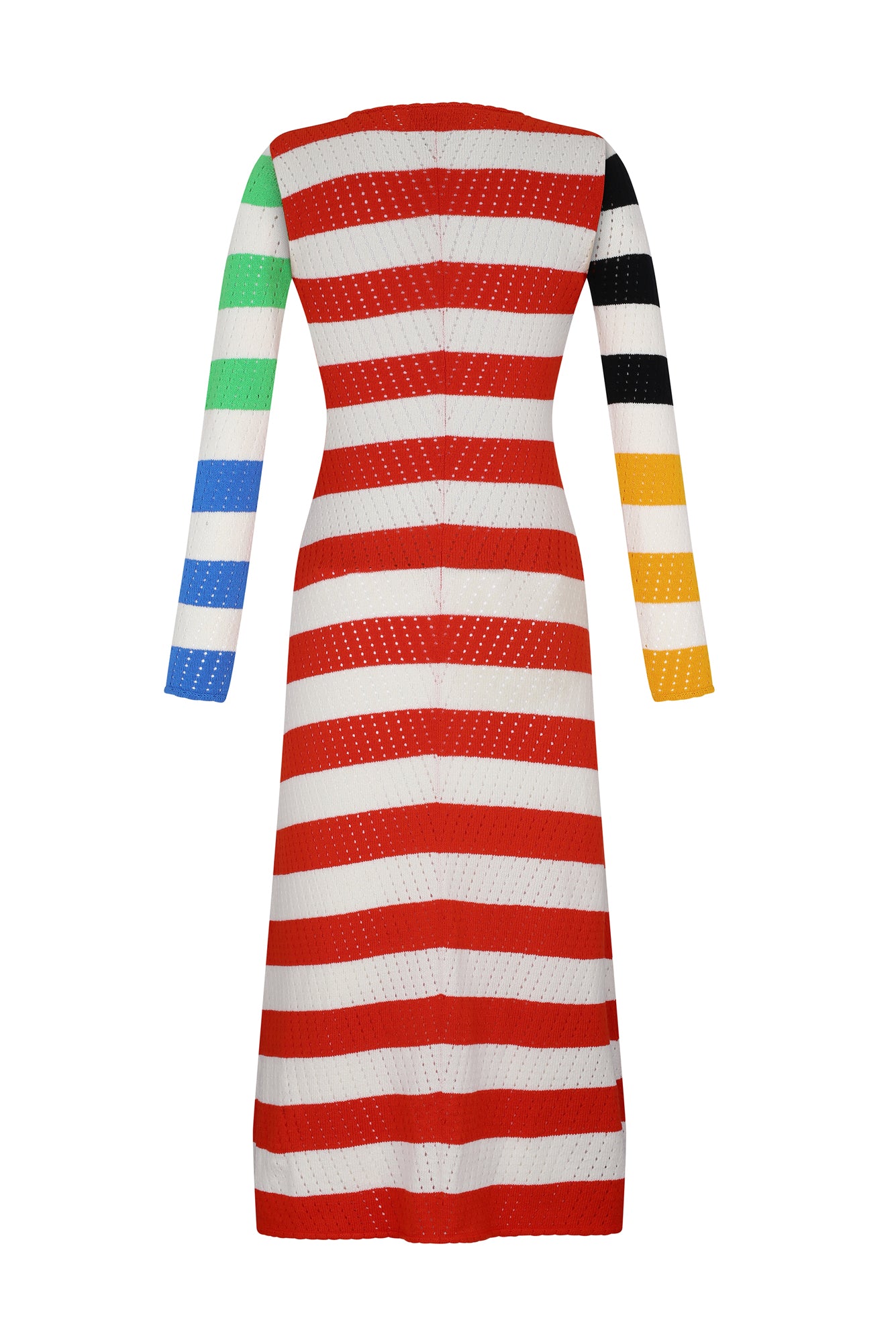 Rocoto Dress in Multicolor Stripes