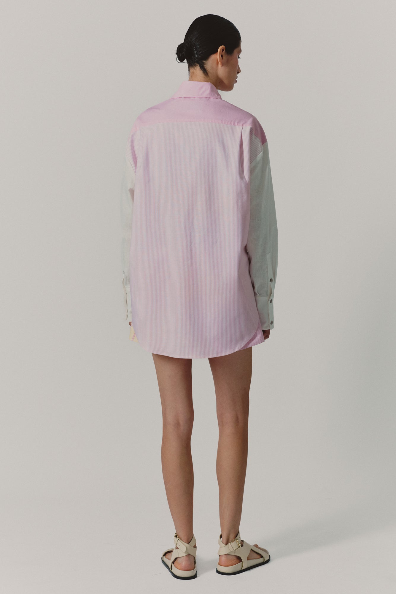 Norte Blouse in Mil Rayas Rosa Print