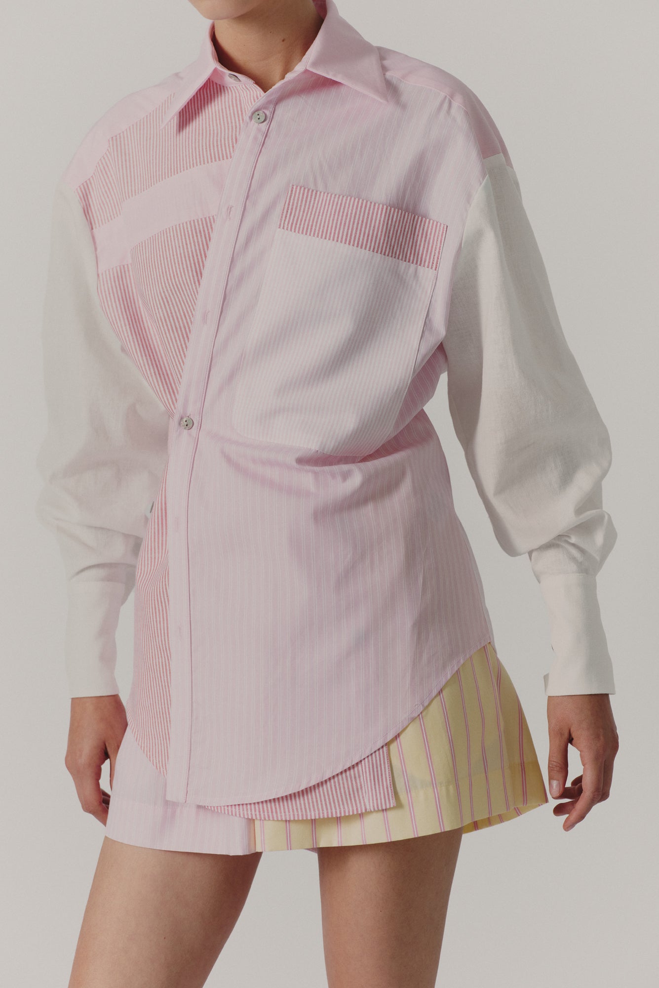 Norte Blouse in Mil Rayas Rosa Print