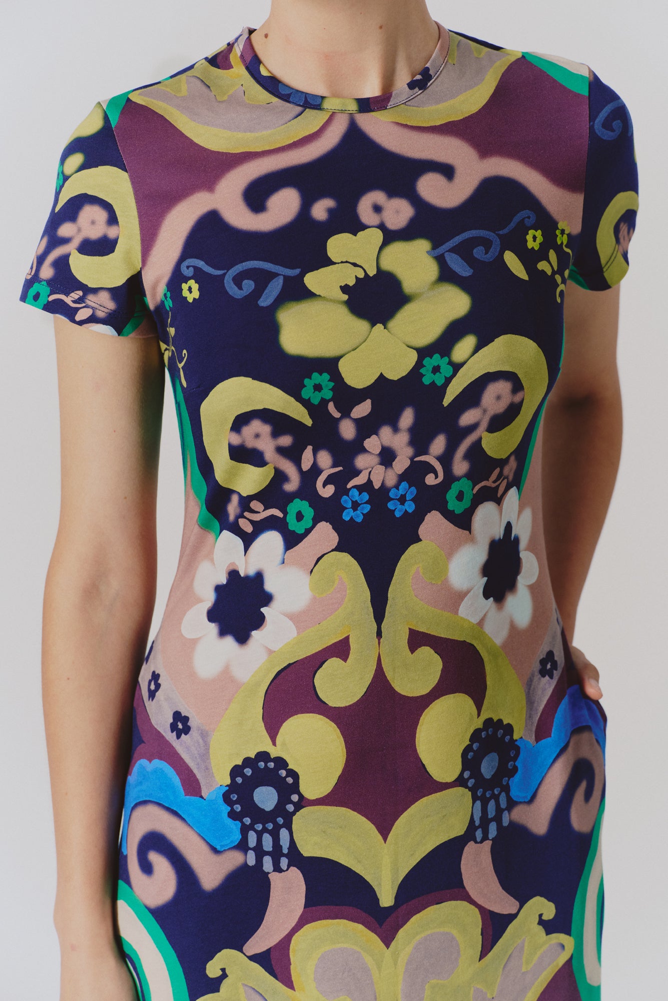 Marimba Dress in Papalote Print