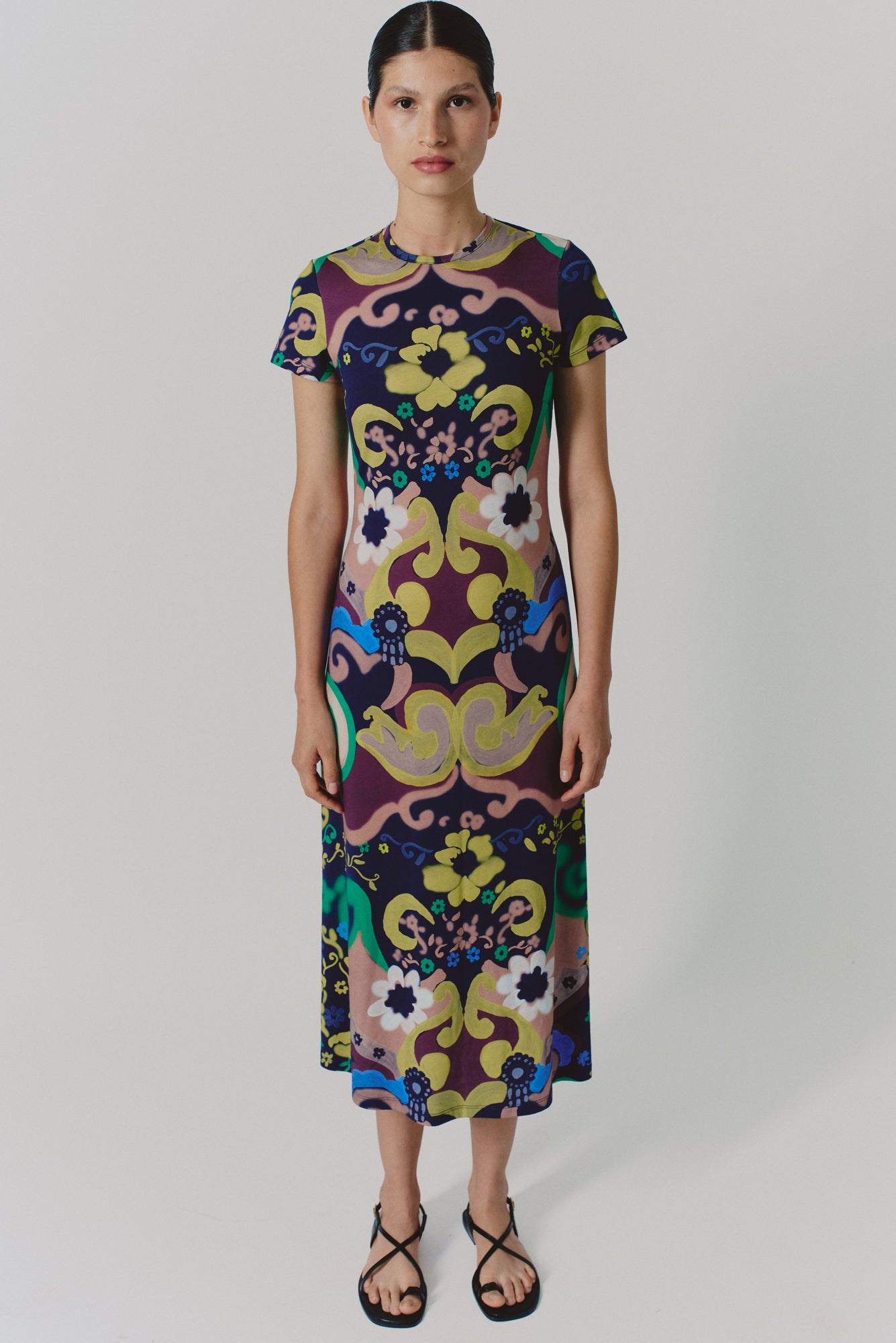Marimba Dress in Papalote Print