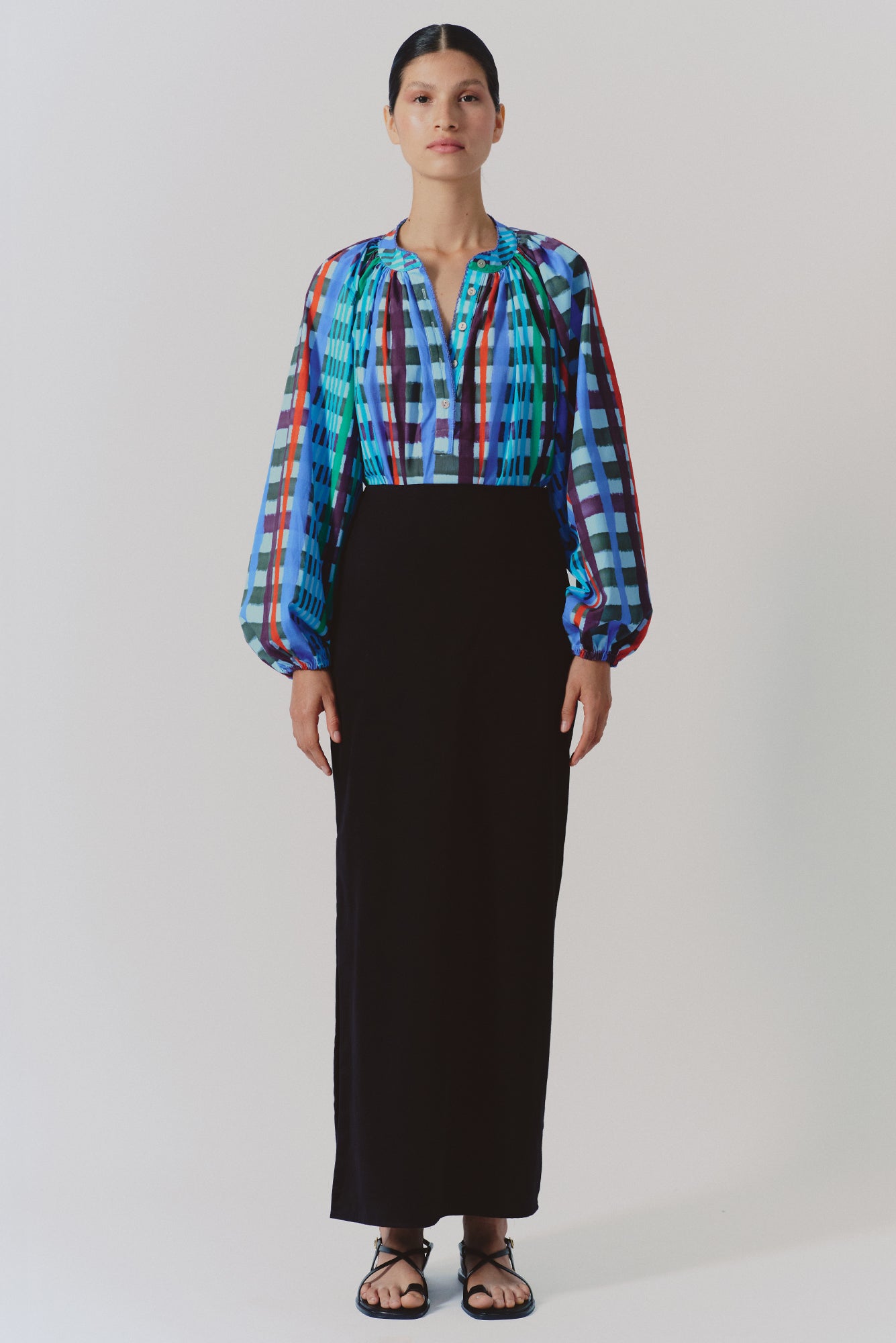 Kaia Blouse in Astro Print