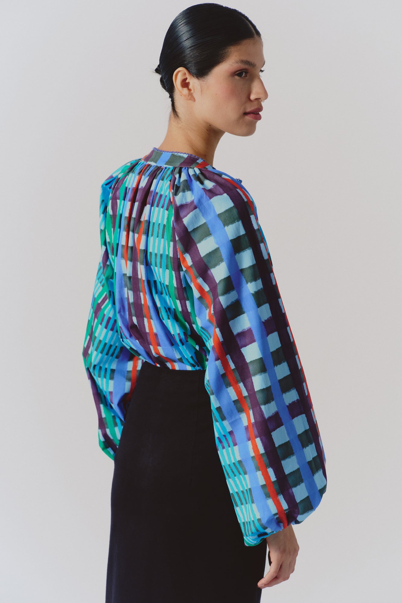 Kaia Blouse in Astro Print