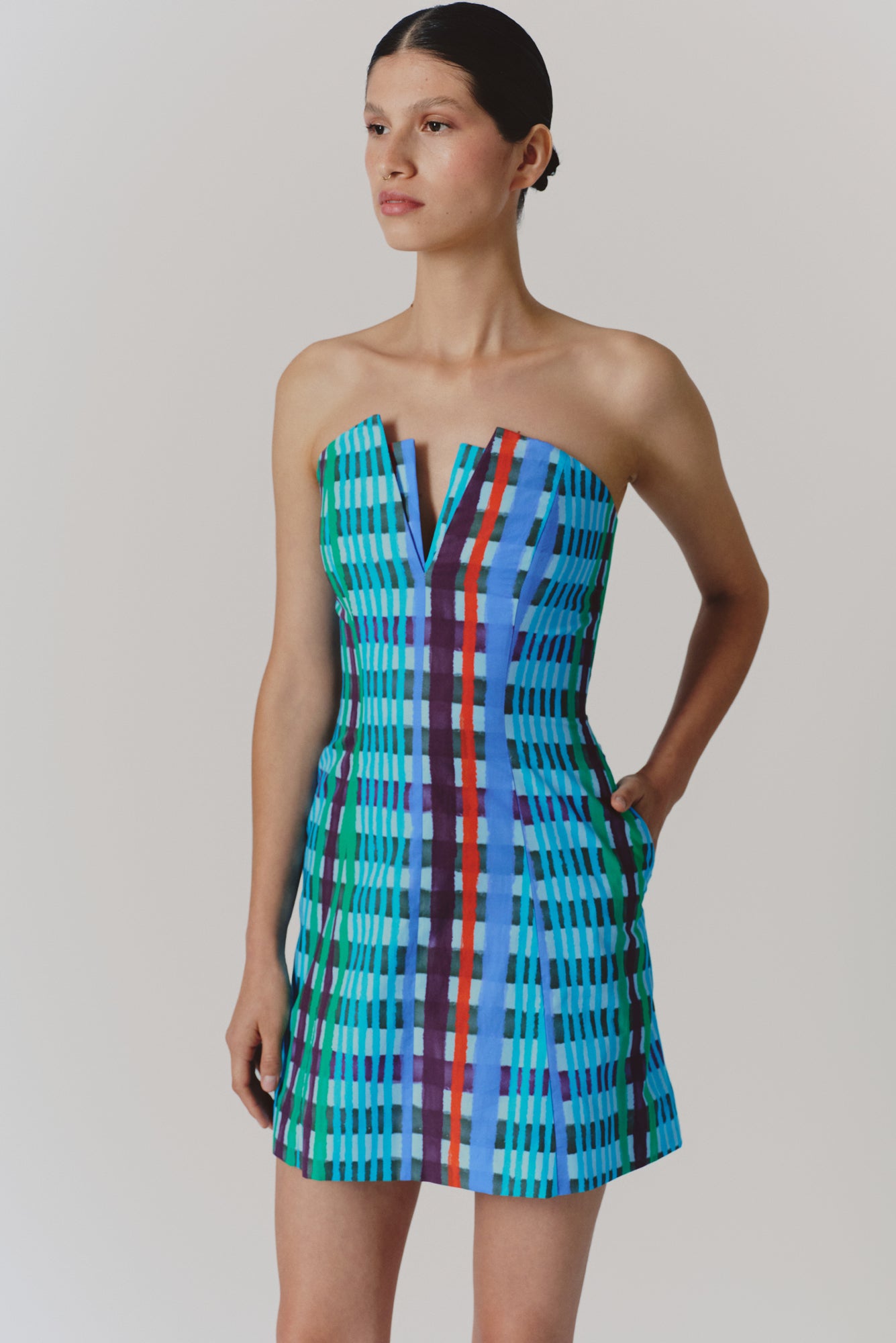 Coraza Dress in Astro Print