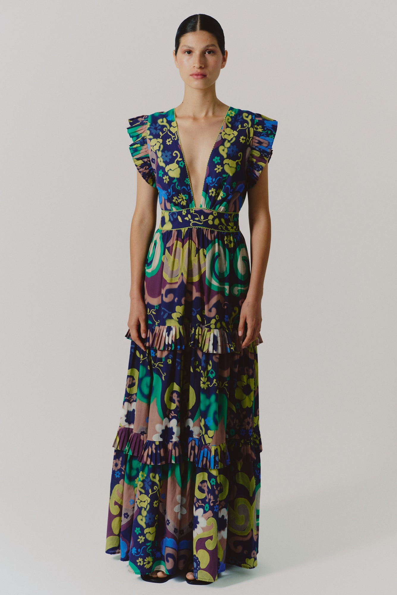 cora maxi dress Vestido Maxi Ajustado Cora - Negro