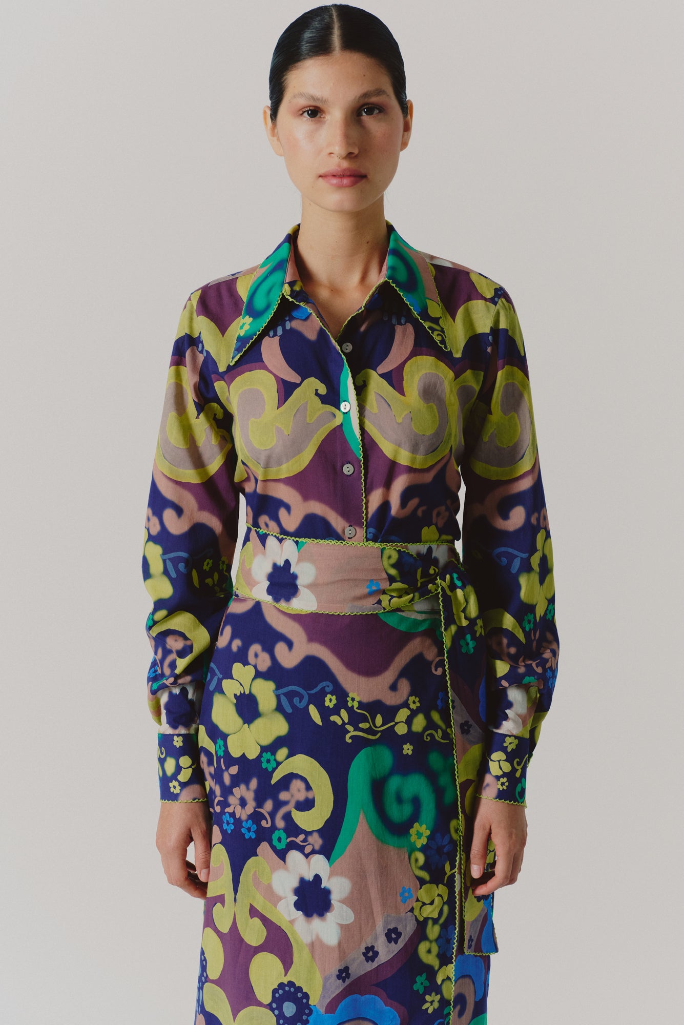 Carmela Blouse in Papalote Print