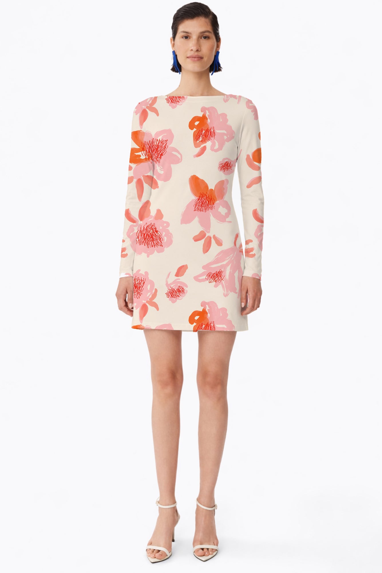 Rubi Dress in Peonia Red Print