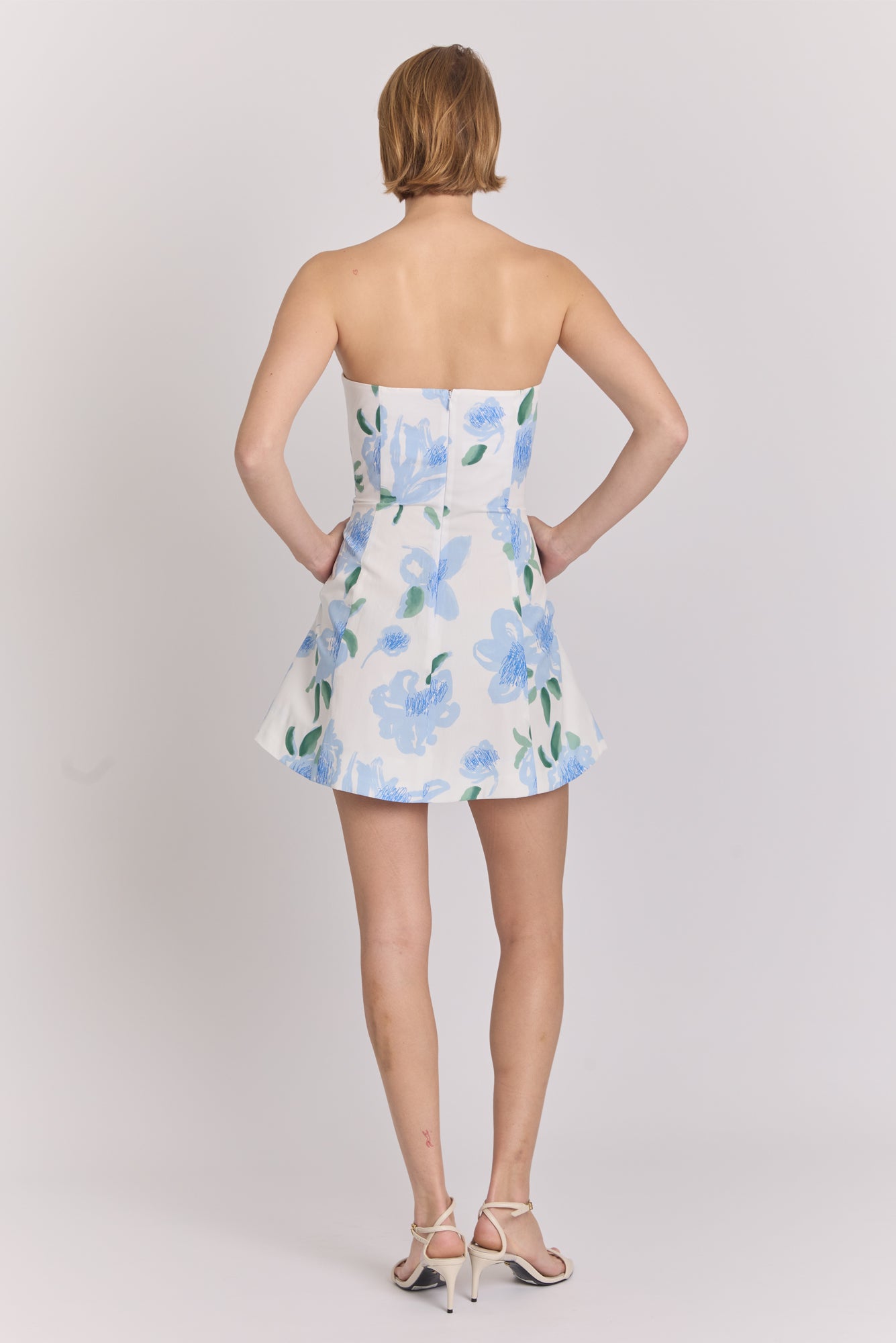 Coraza Dress in Peonia Blue Print