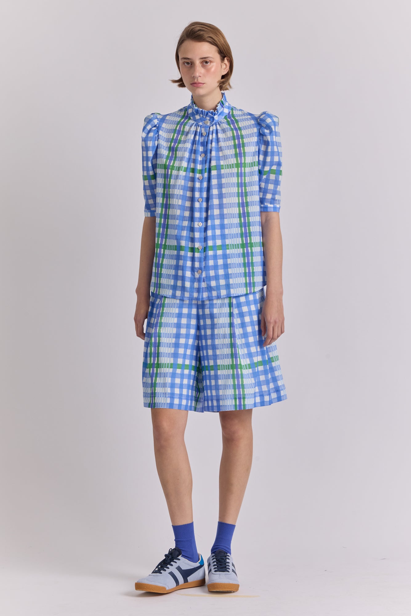Torito Bermuda in Trama Print