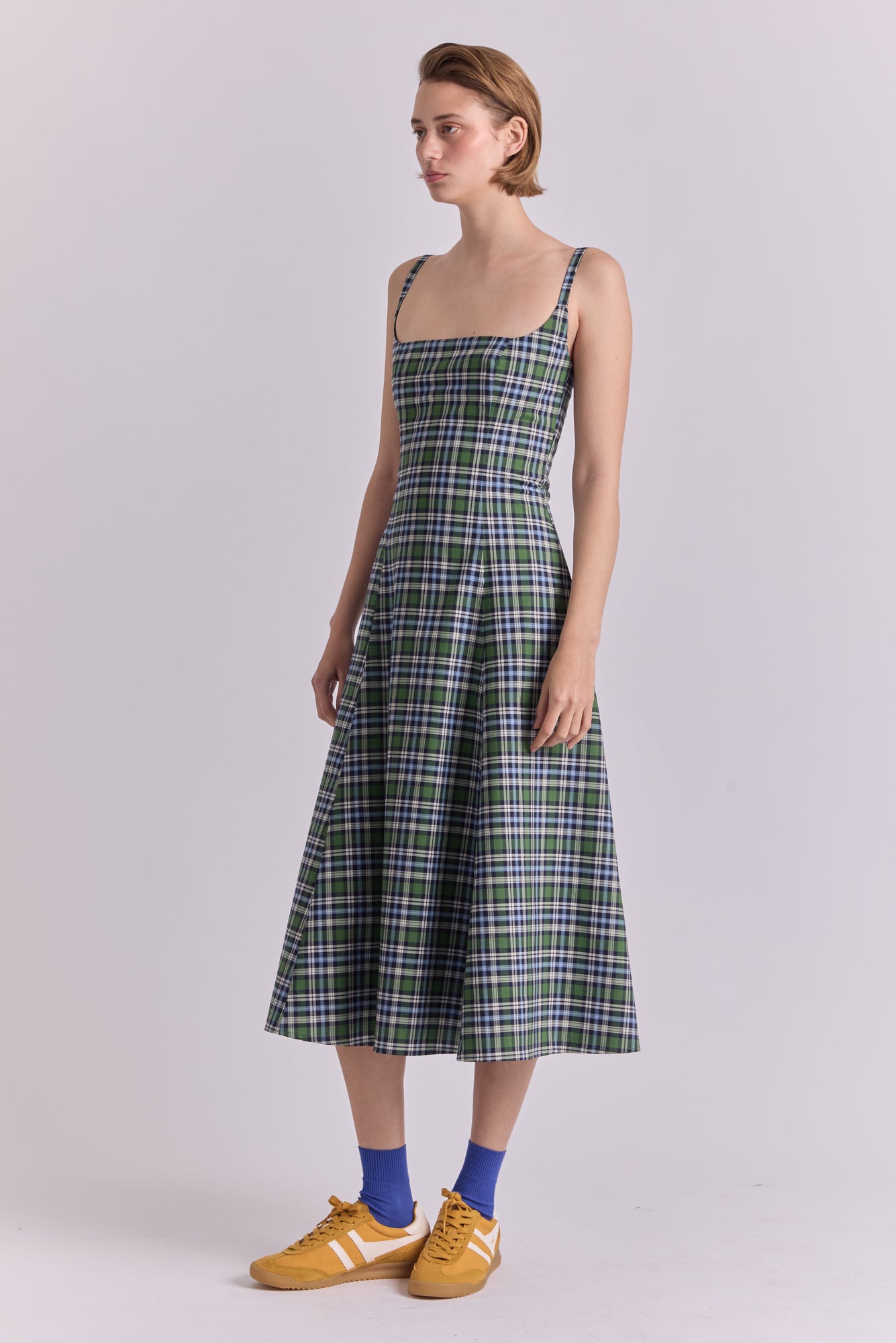 Micaela Dress in Kilt Print