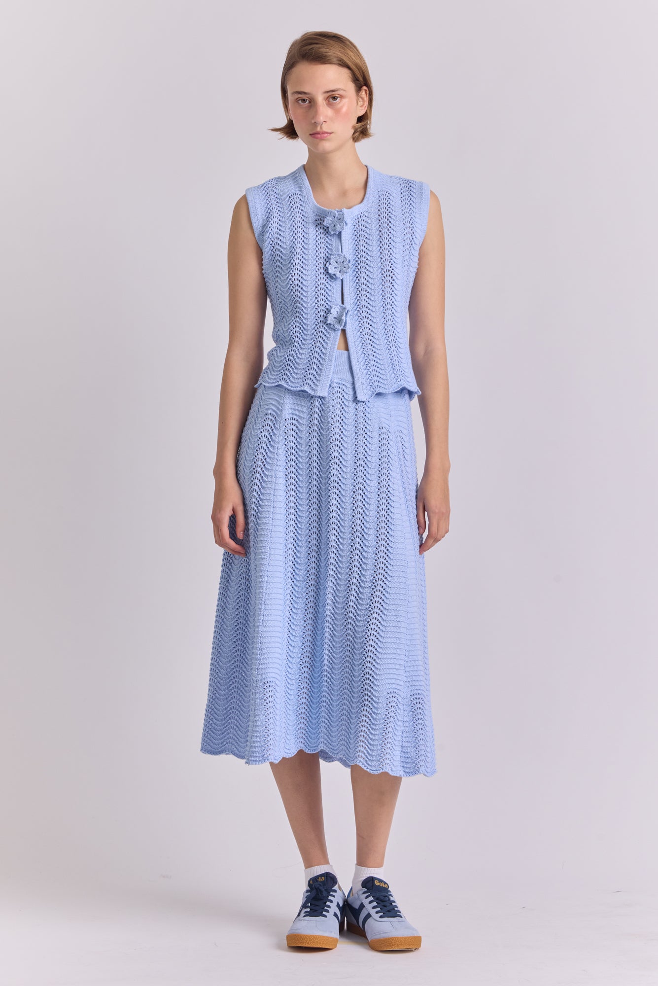 Awayo Skirt in Light Blue