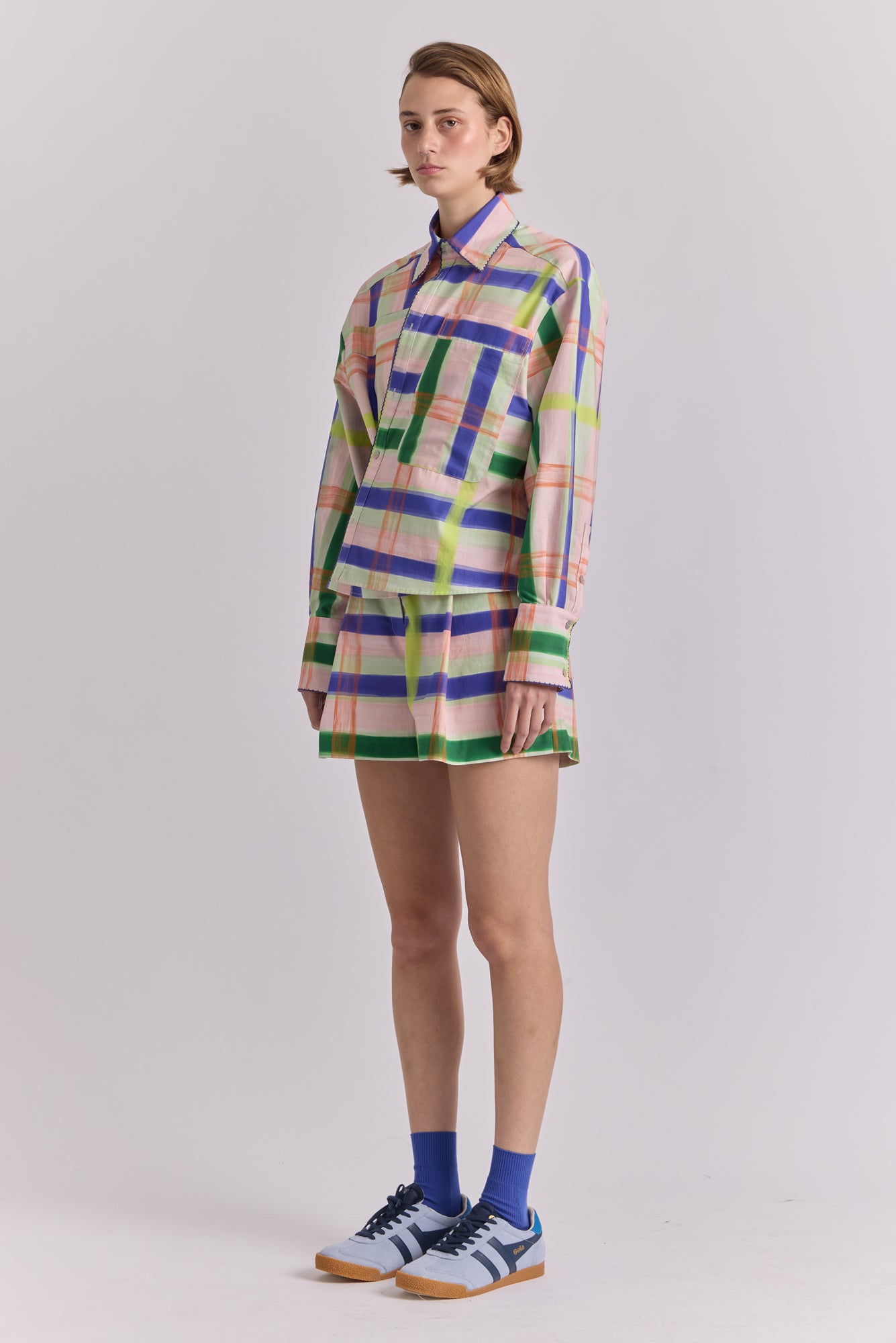 Tumbes Short in Aqua Print