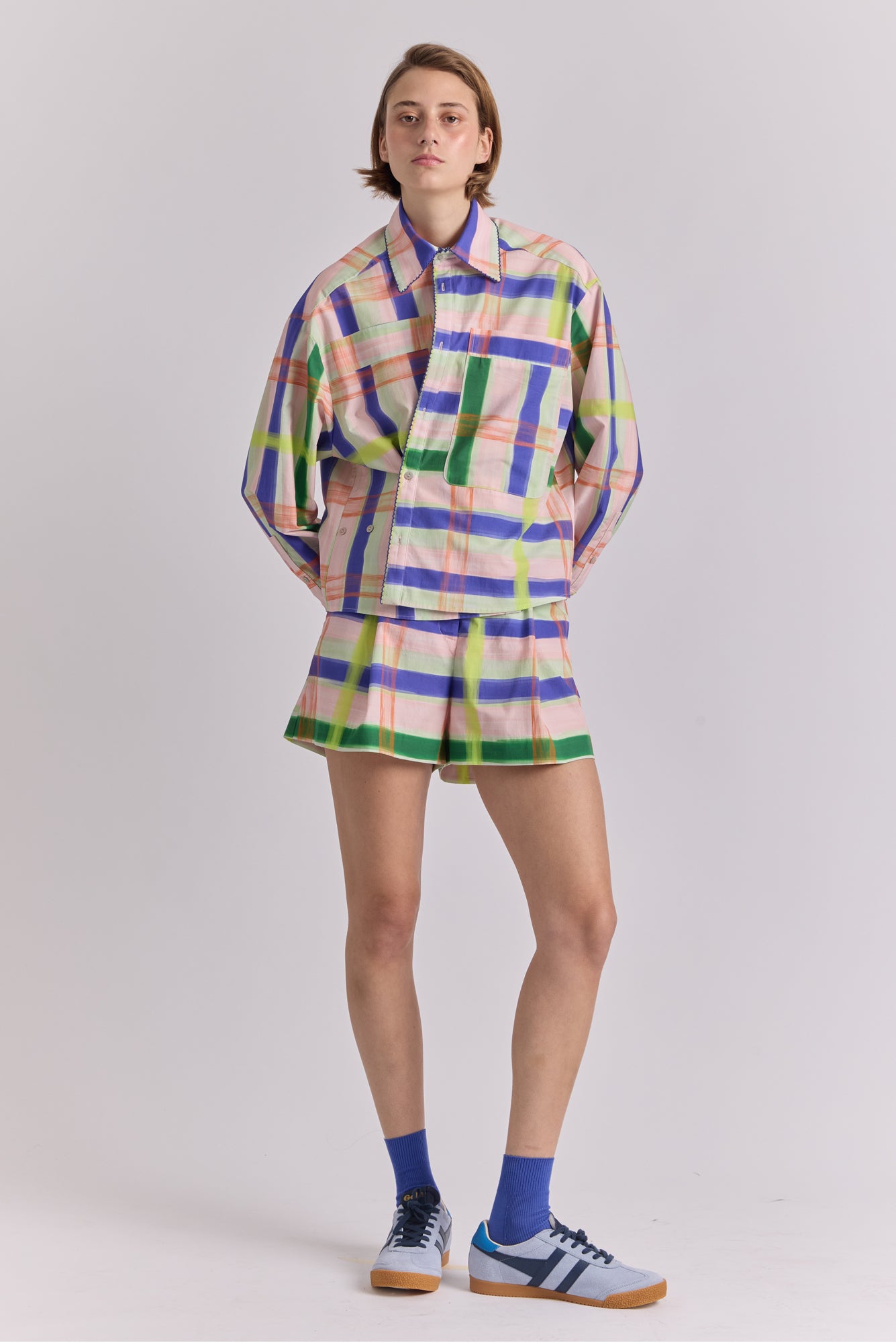 Tumbes Short in Aqua Print