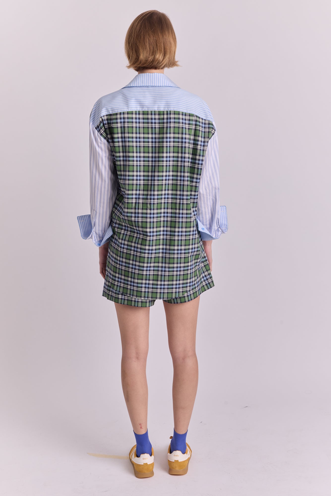 Norte Blouse in Mix Lines / Kilt