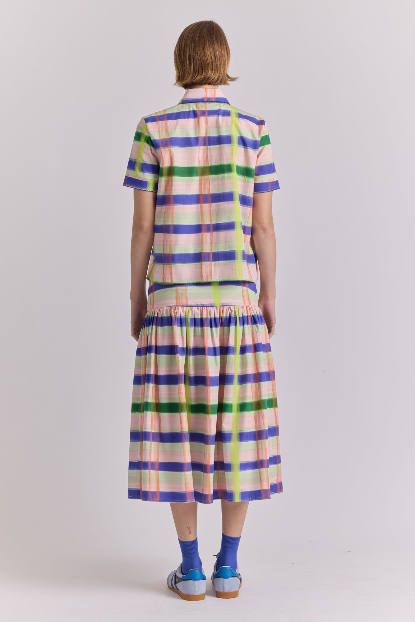 Costa Skirt in Aqua Print
