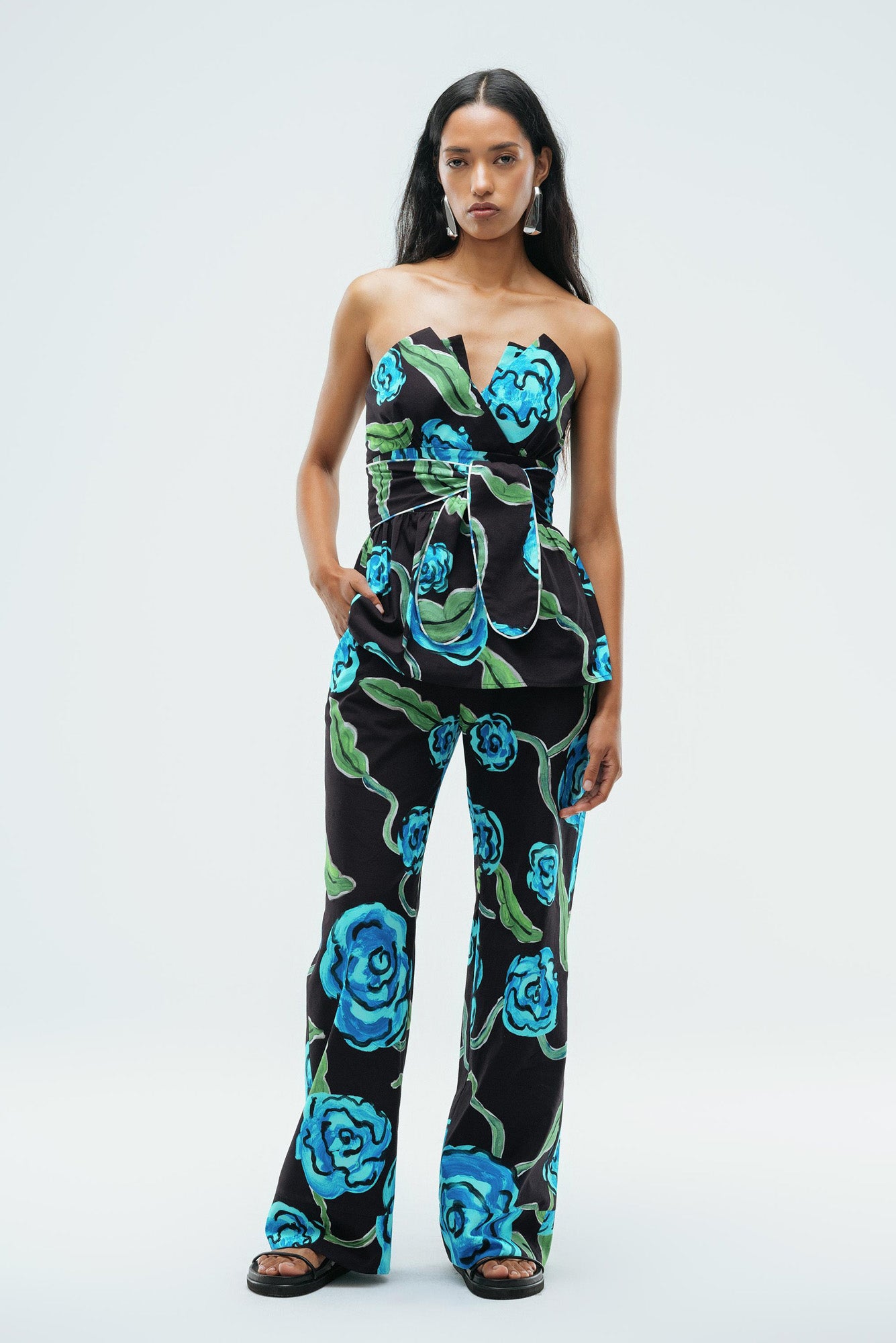 Tulia Pants in Petrona Print